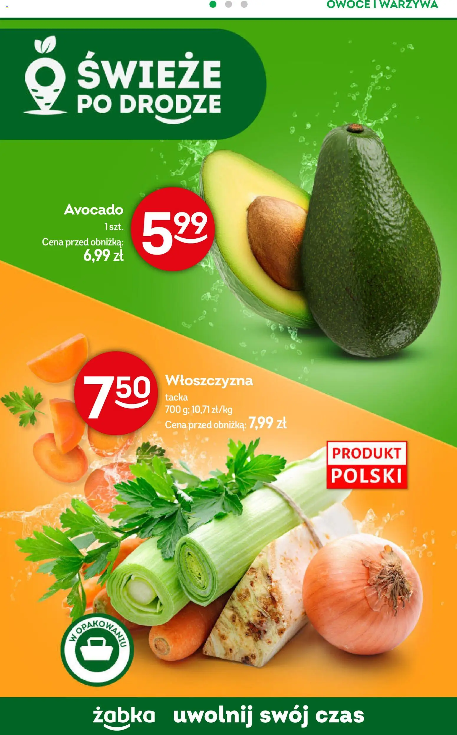 Żabka Gazetka - Codzienne produkty od 22.10.2025 | Strona: 9 | Produkty: Warzywa, Owoce