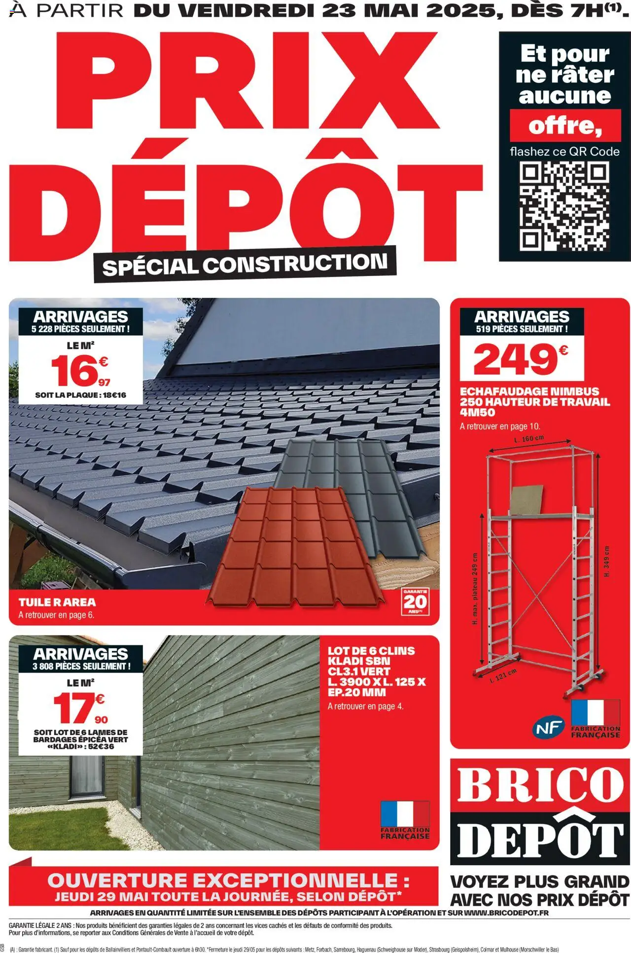  | Page: 1 | Produits: Tuile, Plateau, Échafaudage