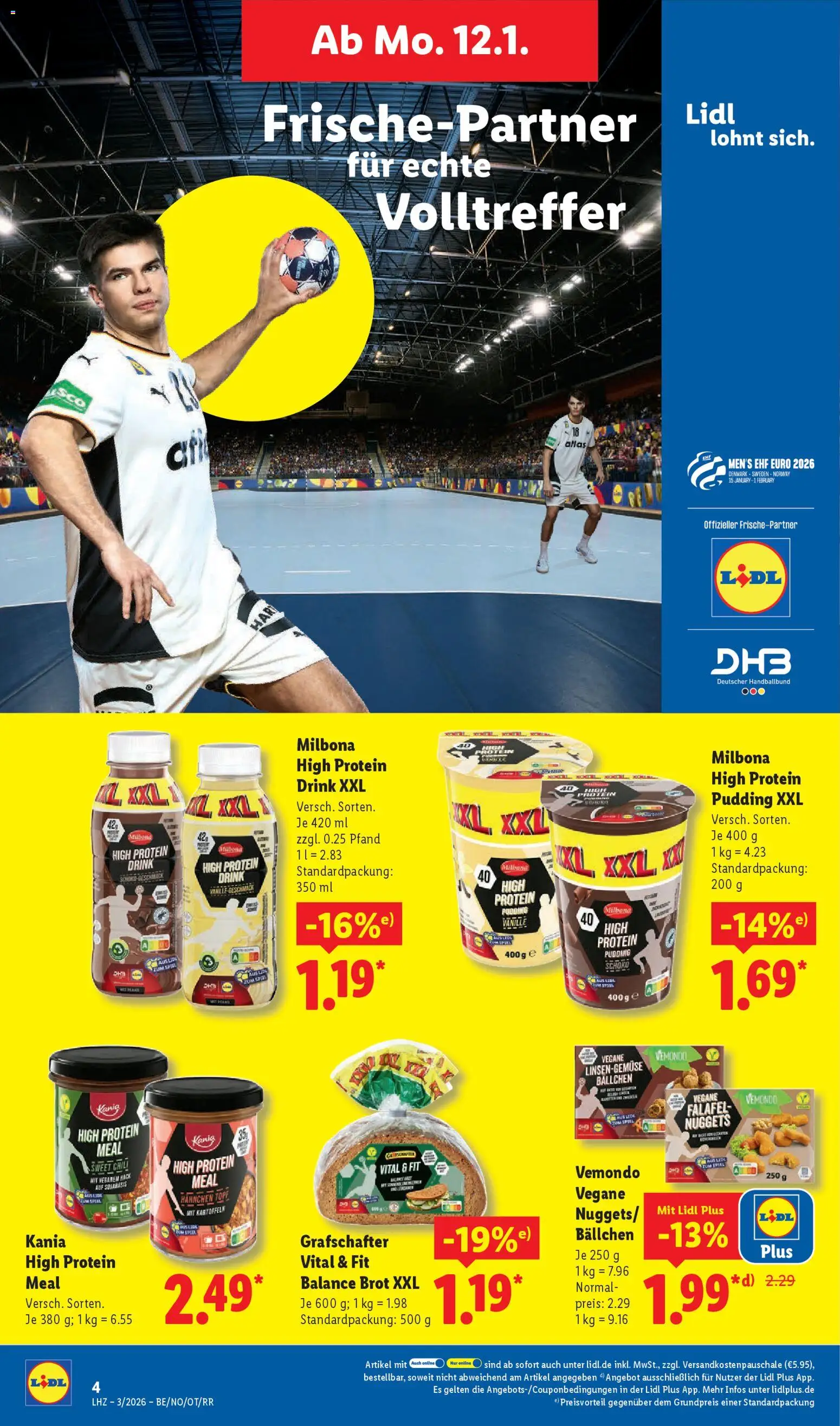 Lidl Prospekt Bestwig – gültig ab 12.01.2026 | Seite: 14 | Produkte: Spiel, Pudding, Kartoffeln, Brot