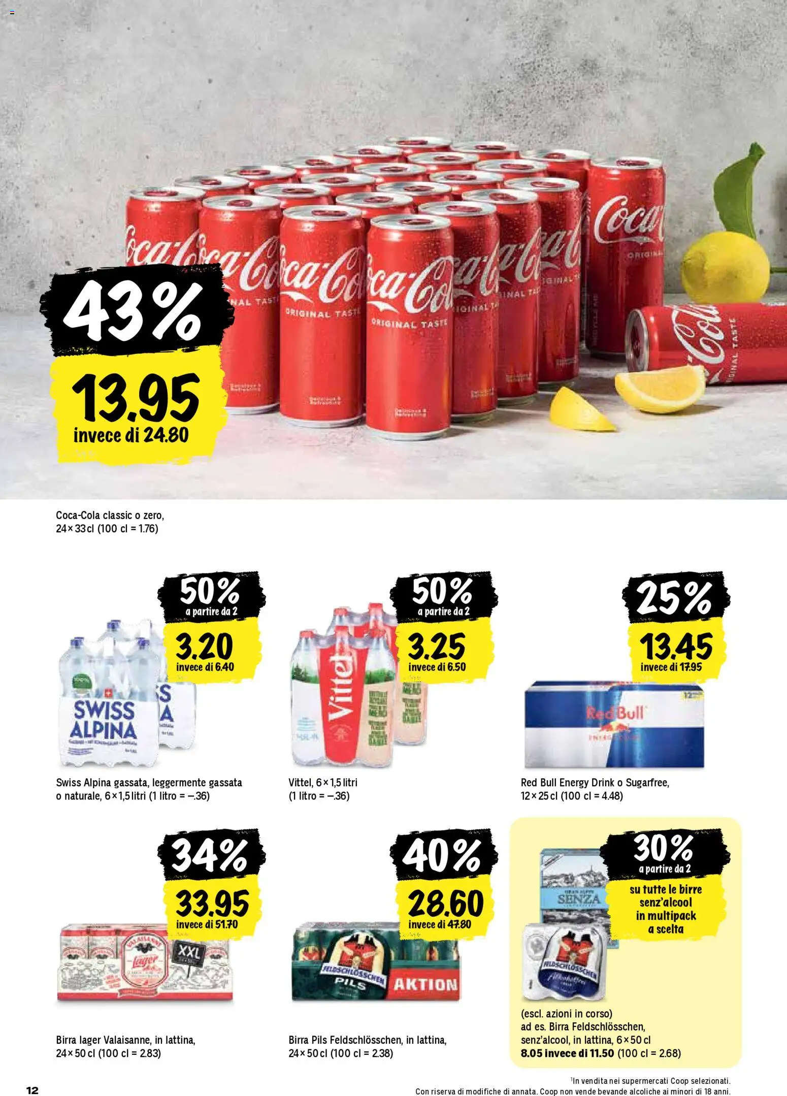 Coop - Una settimana di azioni – gültig ab 13.11.2025 | Seite: 12 | Produkte: Red bull, Pils