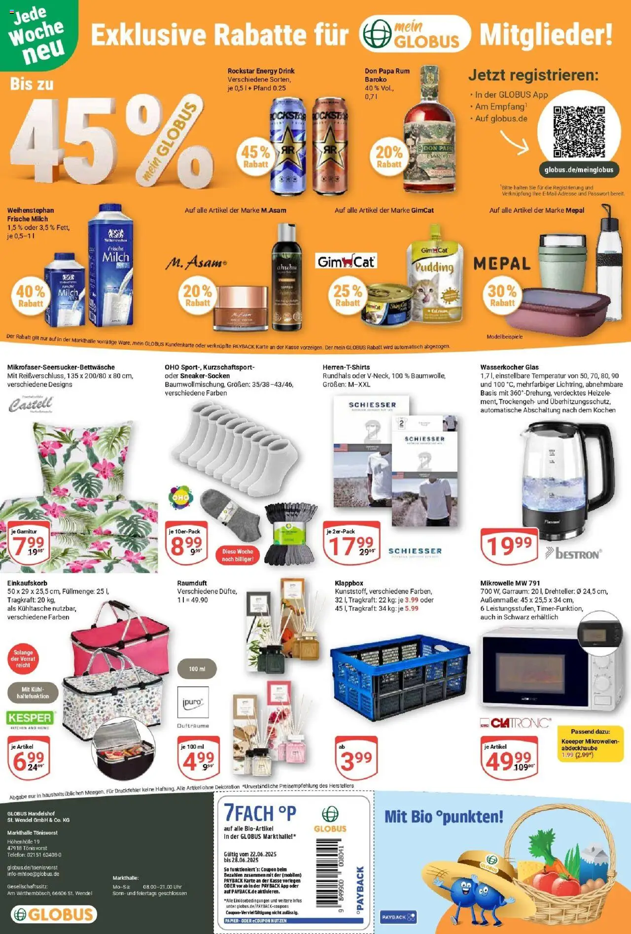 Globus prospekt Tönisvorst	 - gültig ab dem 22.06.2025 | Seite: 21 | Produkte: T-Shirt, Rockstar, Rum, Box