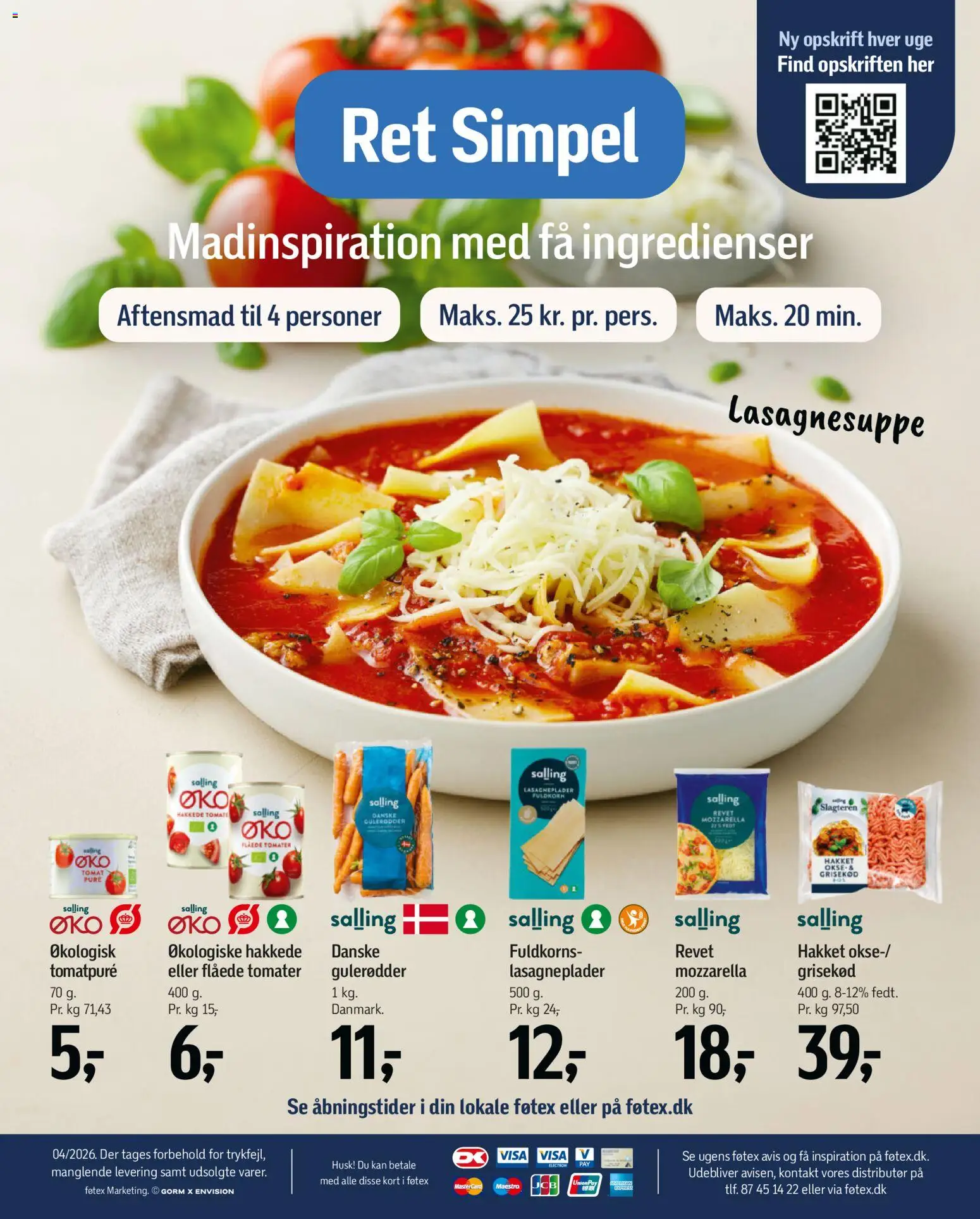 Føtex tilbudsavis – gyldig fra 16.01.2026 | Side: 28 | Produkter: Tomater, Gulerødder, Lasagneplader, Tomatpuré