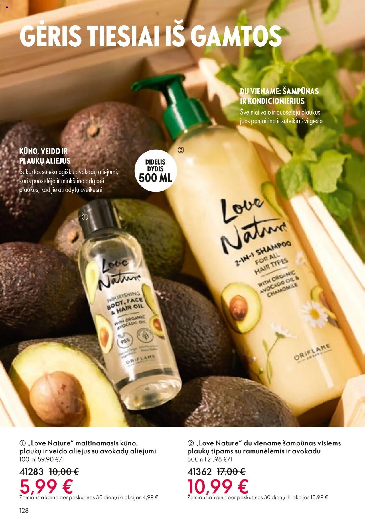 Oriflame akcijos nuo 08.10.2025 | Puslapis: 128 | Prekių: Šampūnas, Kondicionierius, Aliejus