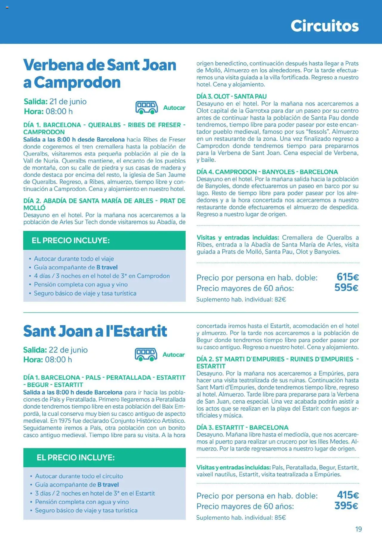 B the travel brand Viatges i Excursions │ válido desde el 01.05.2025 | Página: 19 | Productos: Vino