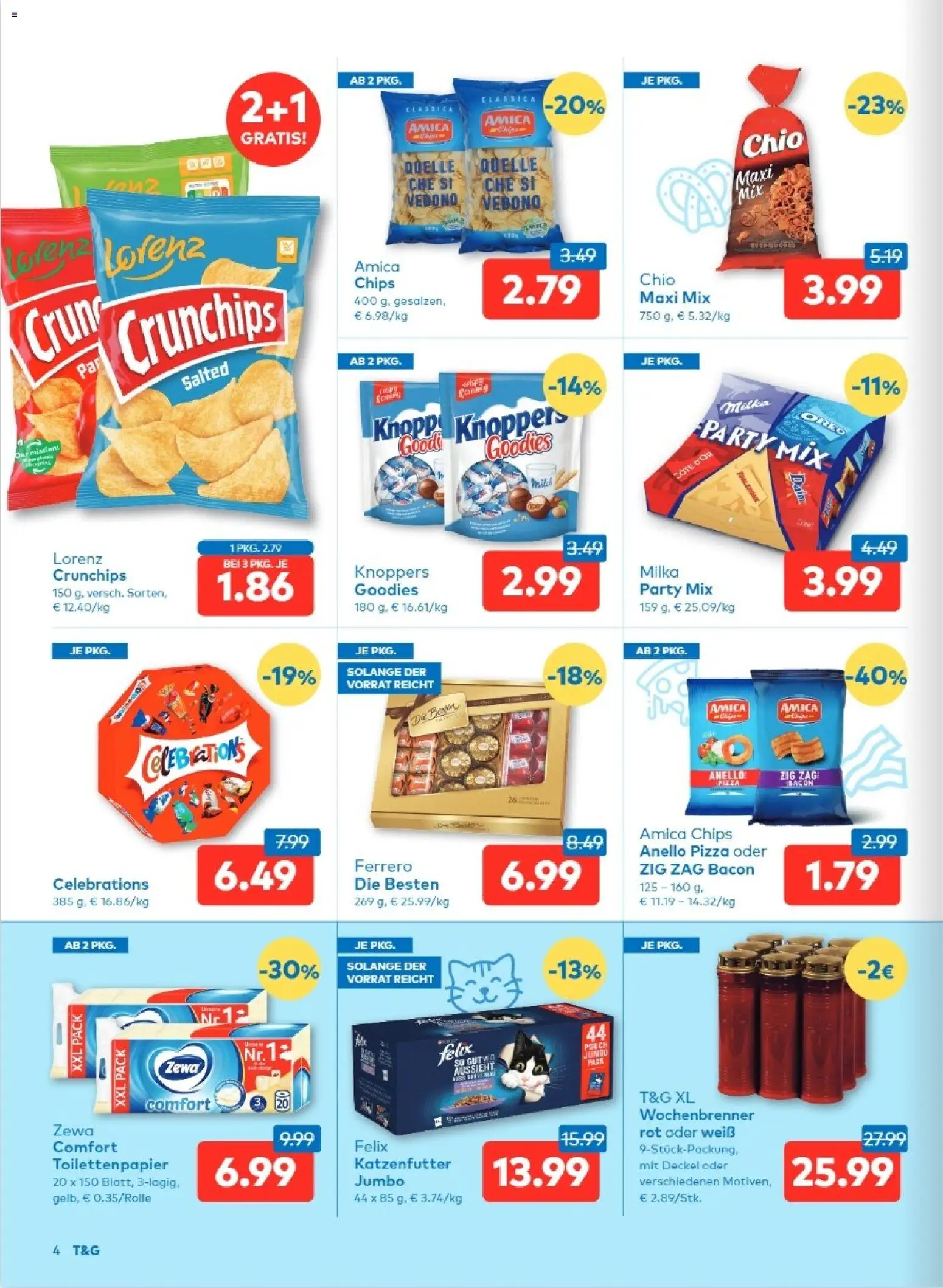 T&G - Osttirol gültig ab 18.12.2025 | Seite: 4 | Produkte: Chips, Pizza