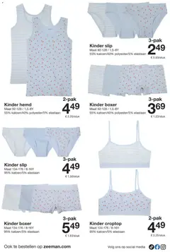 Zeeman folder - Voorbeeld van een folder van Zeeman, geldig van 18.04.2026 | Pagina: 24 | Producten: Slip, Kinder, Hemd