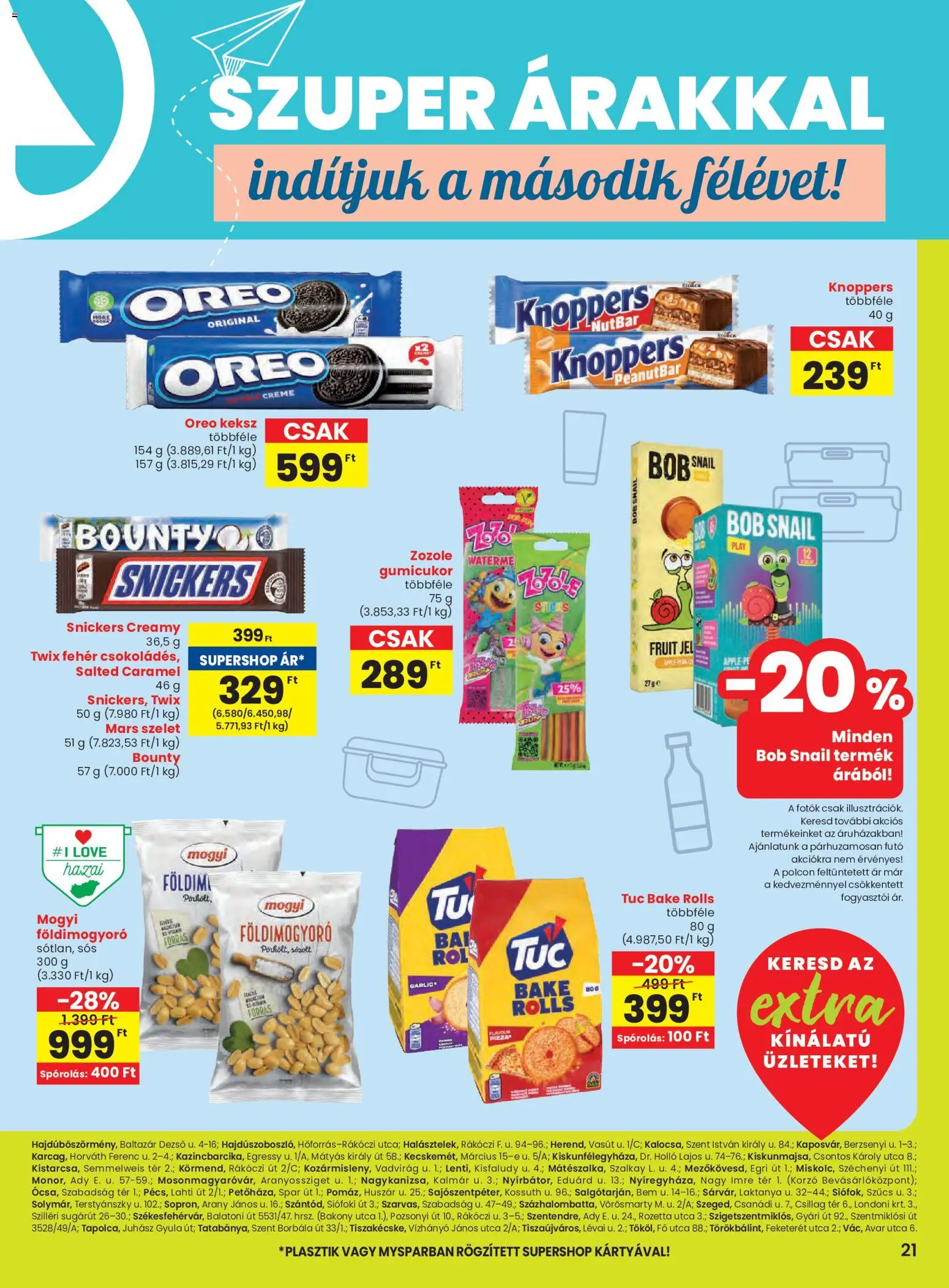 Spar akciós ujság - amely érvényes a következő dátumtól: 08.01.2026 | Oldal: 2 | Termékek: Gumicukor, Snickers, Földimogyoró, Keksz