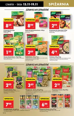 Pogląd oferty "Gorący Kubek Knorr, 13 g-16 g, gulasz, ogórkowa, kurkowa, wiejska z boczkiem" - ważna od 13.11.2025 | Strona: 62