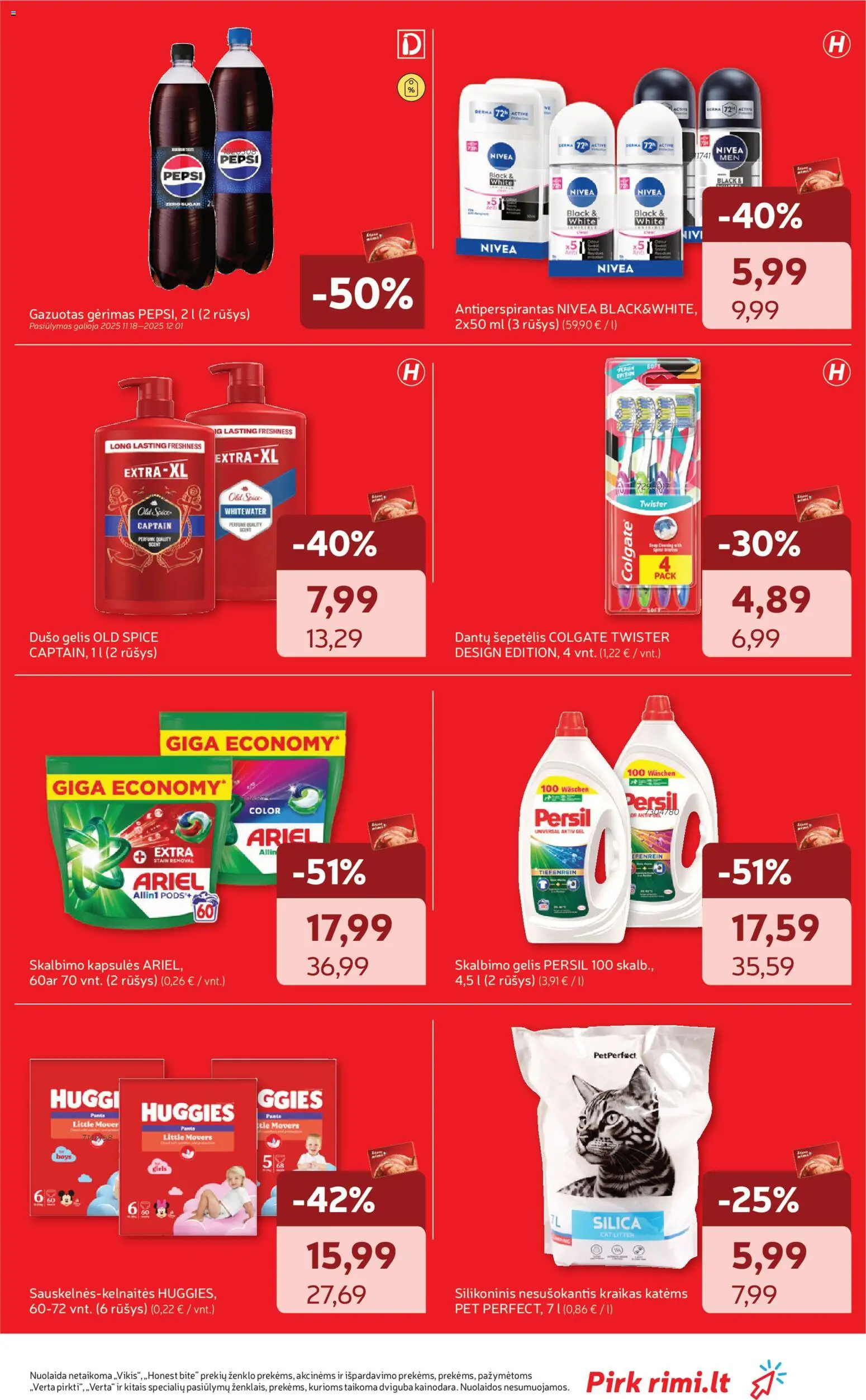 Rimi akcijos nuo 25.11.2025 | Puslapis: 3 | Prekių: Šepetėlis, Antiperspirantas