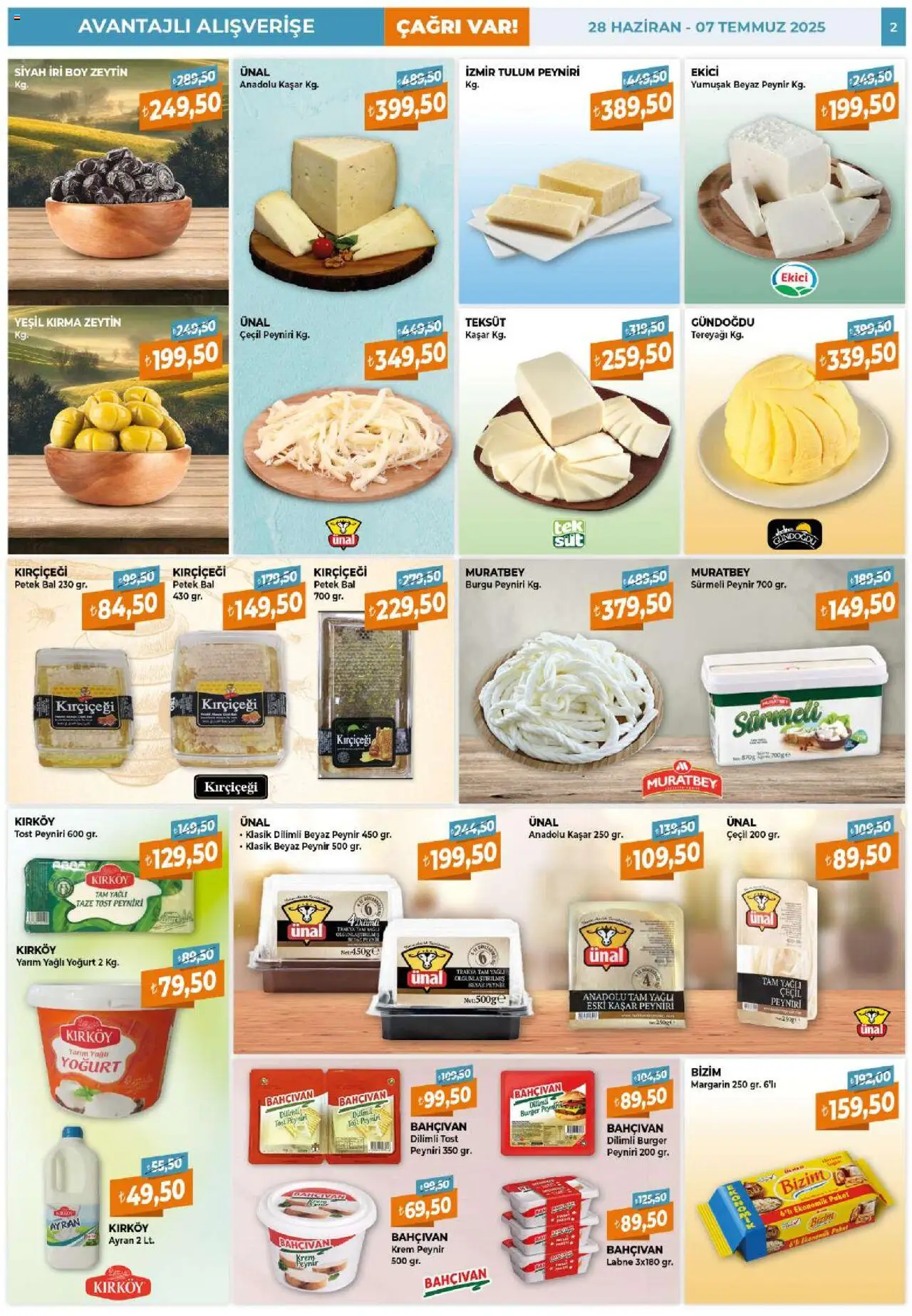 Çağrı Market Katalog - 28.06.2025 tarihinden itibaren geçerlidir | Sayfa: 2 | Ürünler: Krem, Ekici, Tulum, Zeytin