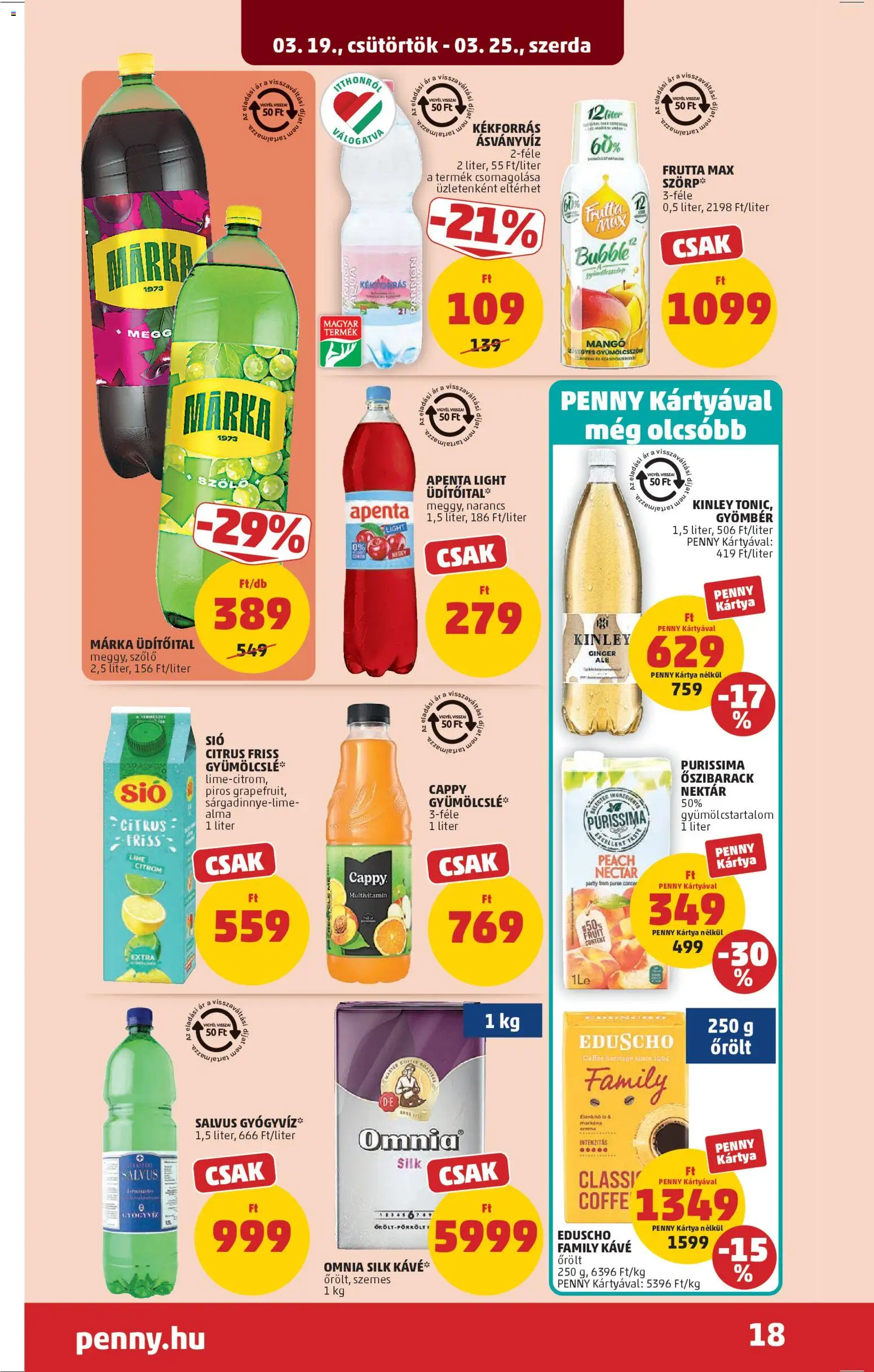 PENNY akciós ujság - amely érvényes a következő dátumtól: 19.03.2026 | Oldal: 22