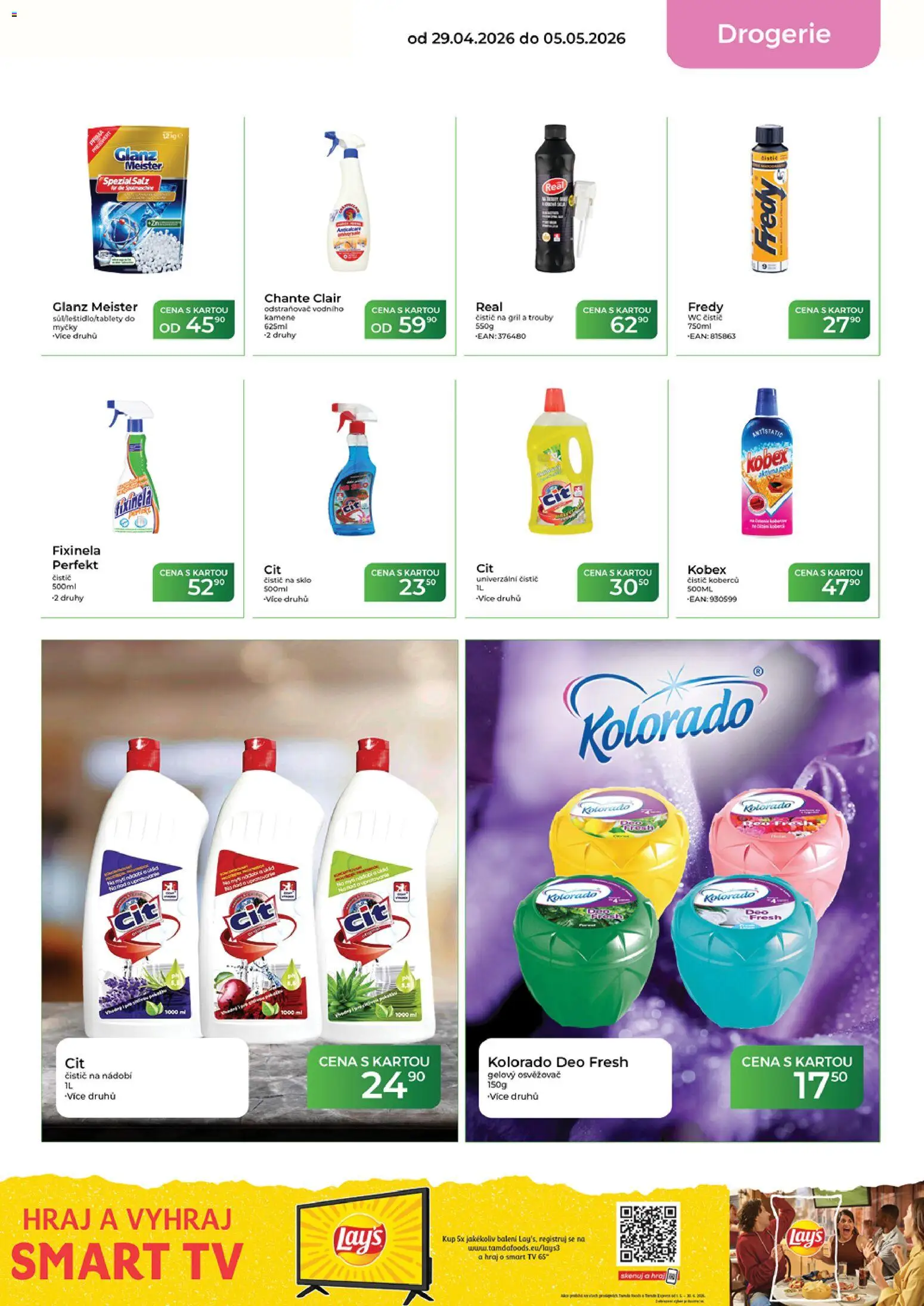 Tamda Foods leták od 29.04.2026 | Strana: 53 | Produkty: Chante Clair, Univerzální čistič, Lay's, Wc