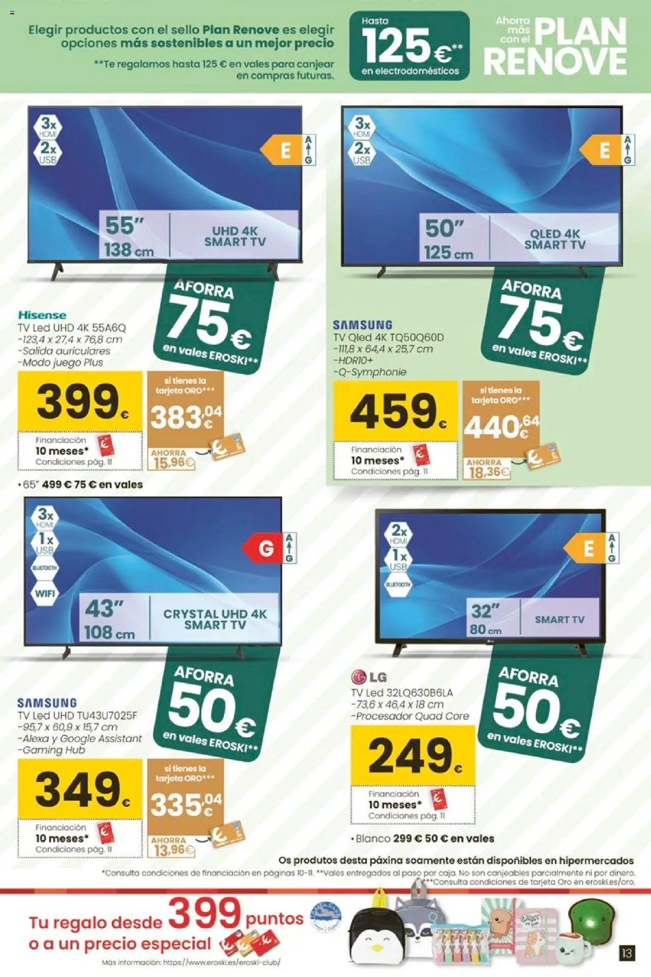 Eroski - Ahorra más con el Plan Renove │ válido desde el 18.09.2025 | Página: 13 | Productos: Té, Auriculares