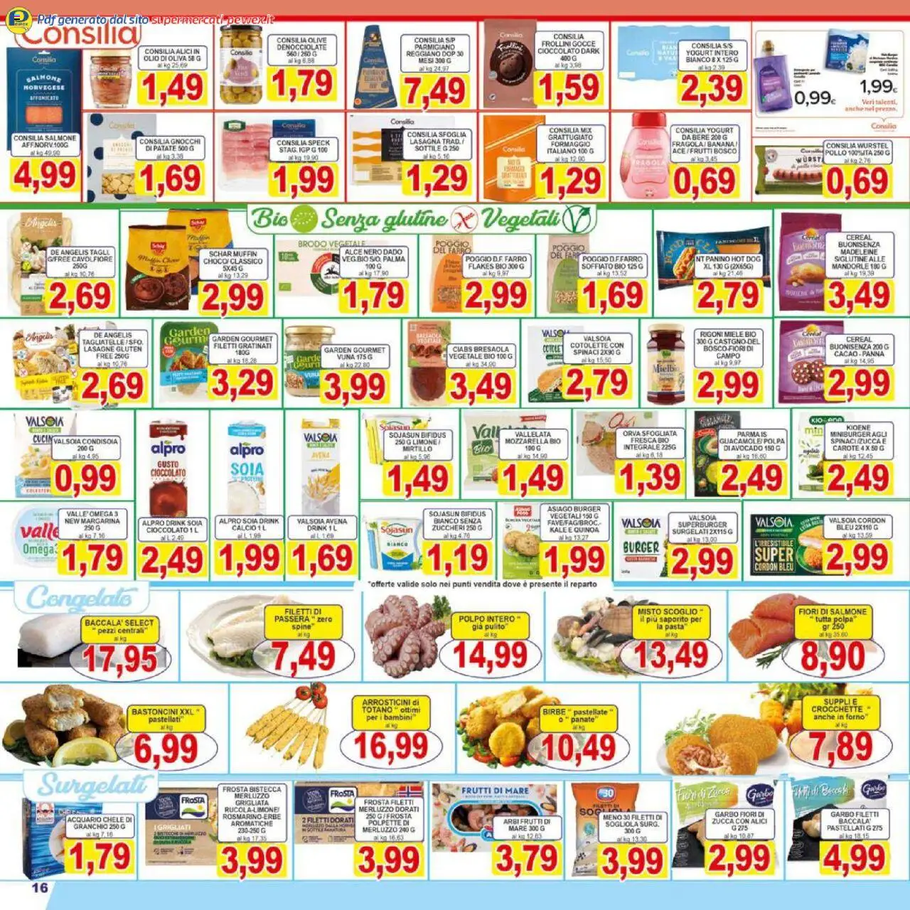 Volantino Pewex del 17.10.2025 | Pagina: 16 | Prodotti: Yogurt, Fragole, Limone, Lasagna