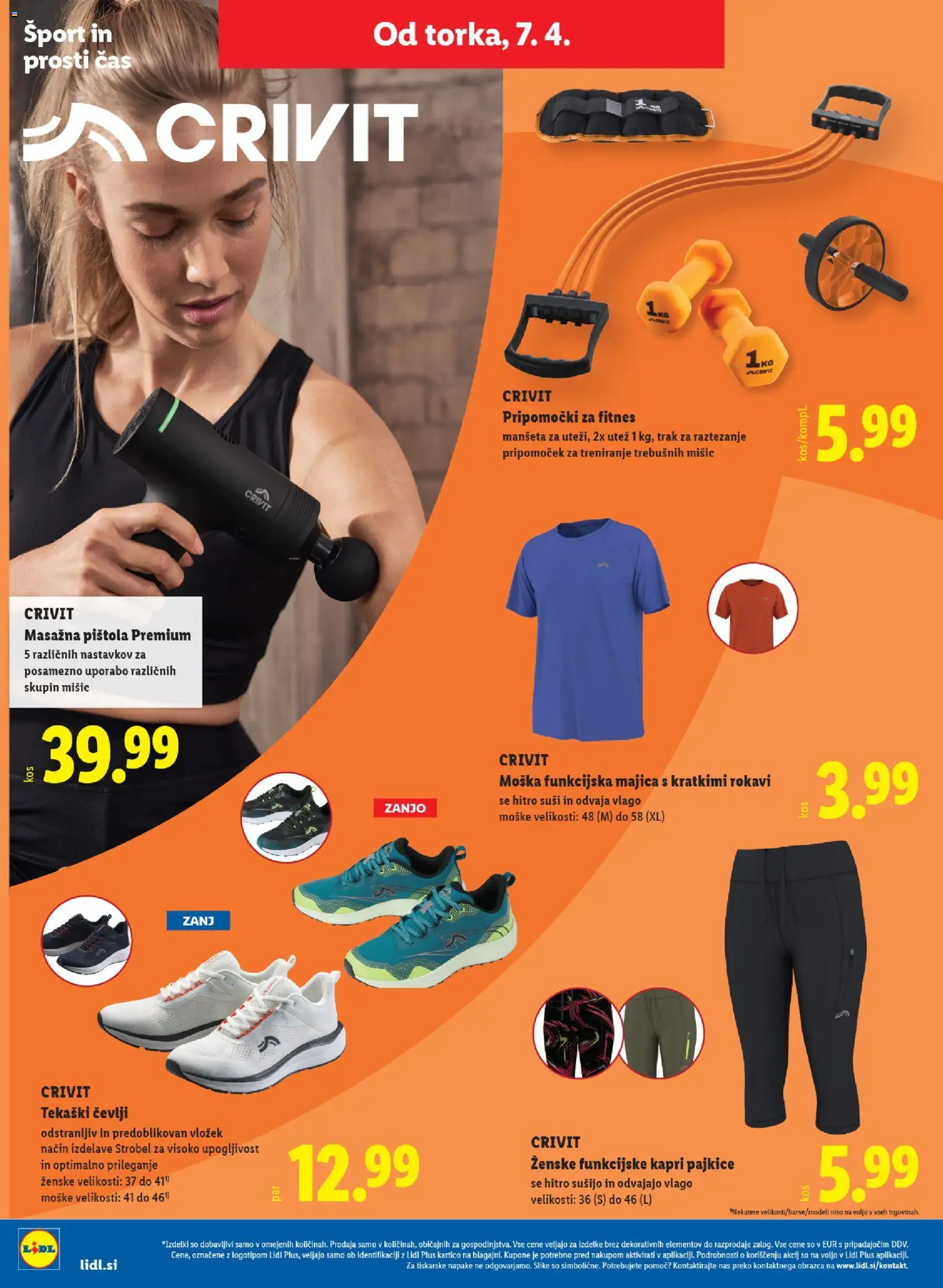 Novi Lidl katalog ponudbe – veljaven od 02.04.2026 | Stran: 64 | Izdelki: Pajkice, Suši, Majica, Cevlji