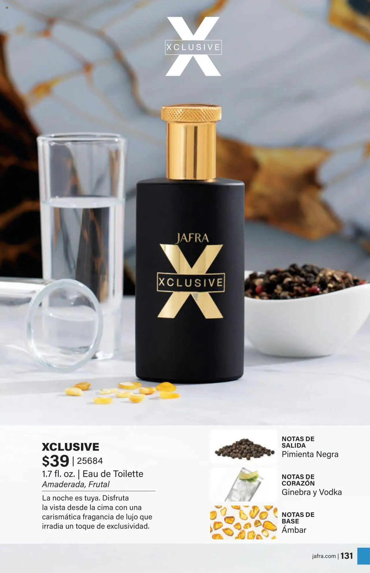 JAFRA folleto │ válido desde el 01.08.2025 | Página: 131 | Productos: Fragancia, Eau de toilette, Ginebra, Vodka