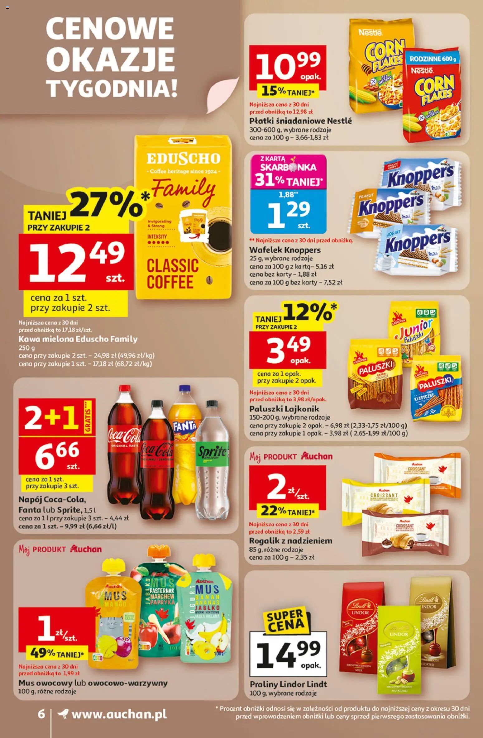 Auchan Gazetka od 02.01.2026 | Strona: 6 | Produkty: Mango, Praliny, Papryka, Płatki