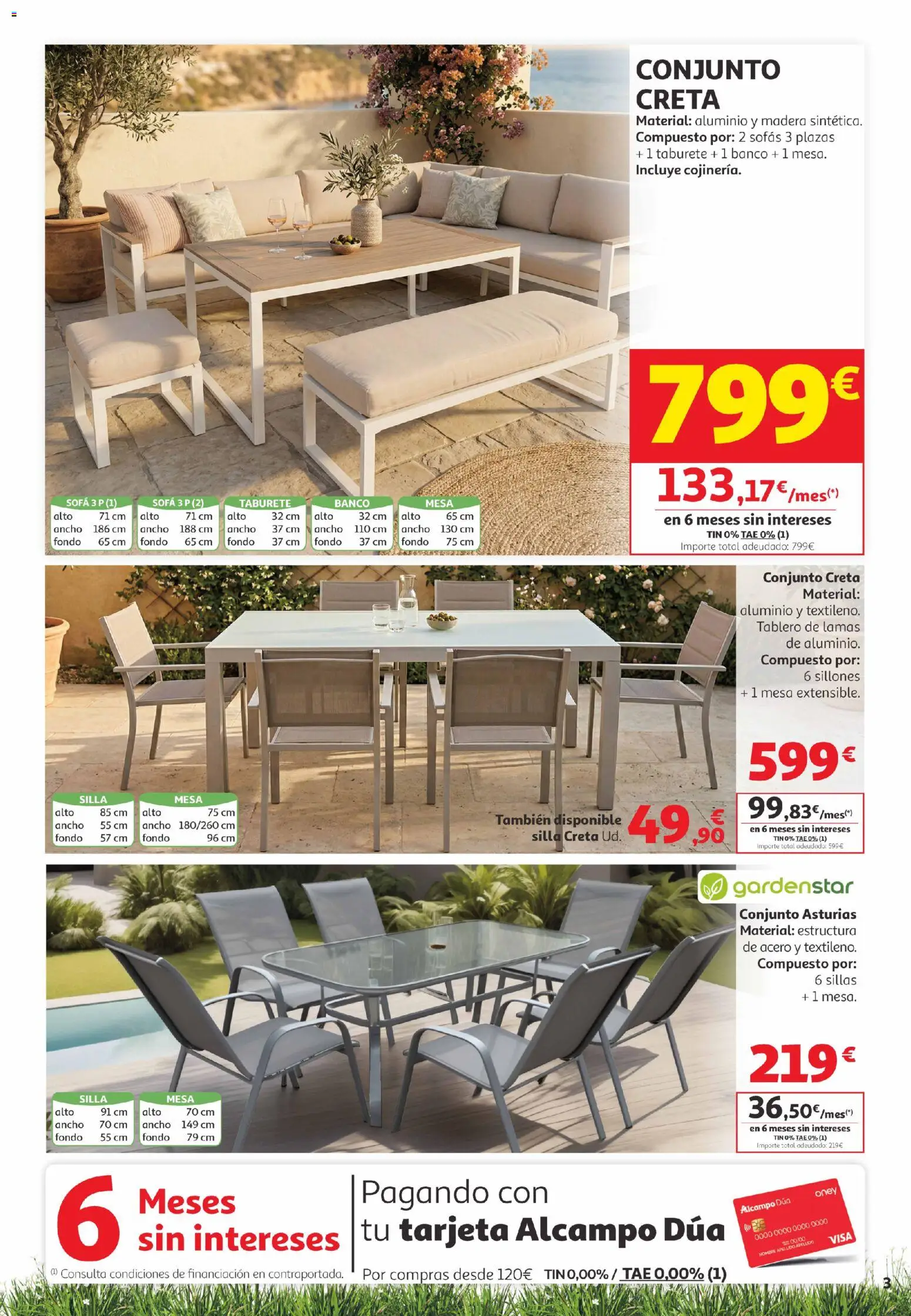 Alcampo  Canarias │ válido desde el 05.05.2026 | Página: 3 | Productos: Taburete, Sofá, Mesa, Silla