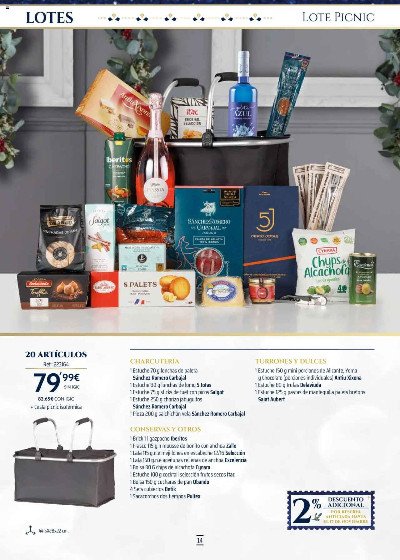 Makro - Lotes y cestas Canarias │ válido desde el 04.10.2025 | Página: 14 | Productos: Chocolate, Vela, Bolsa, Φρυγανιές σικάλεως