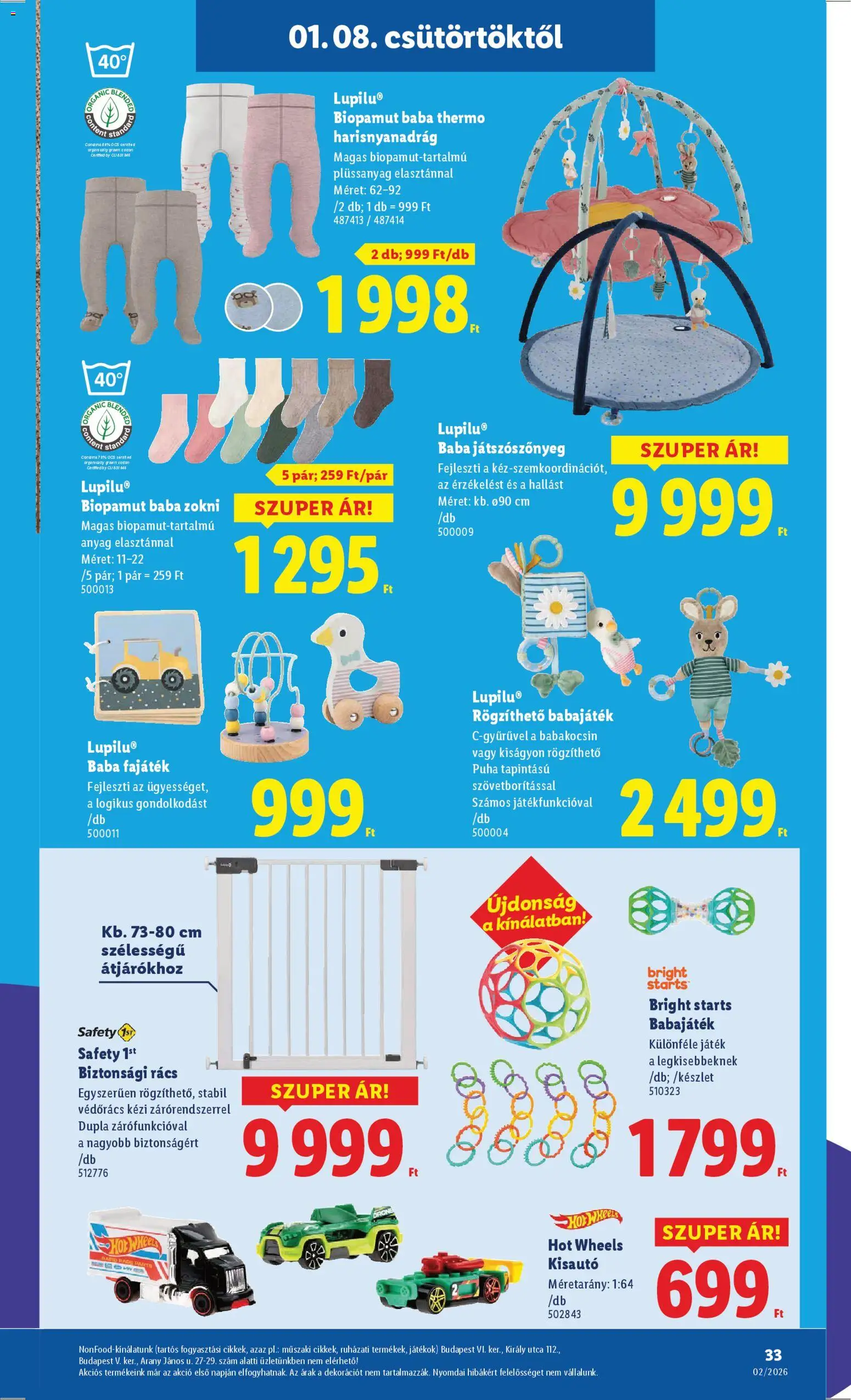 Lidl akciós ujság - amely érvényes a következő dátumtól: 08.01.2026 | Oldal: 33