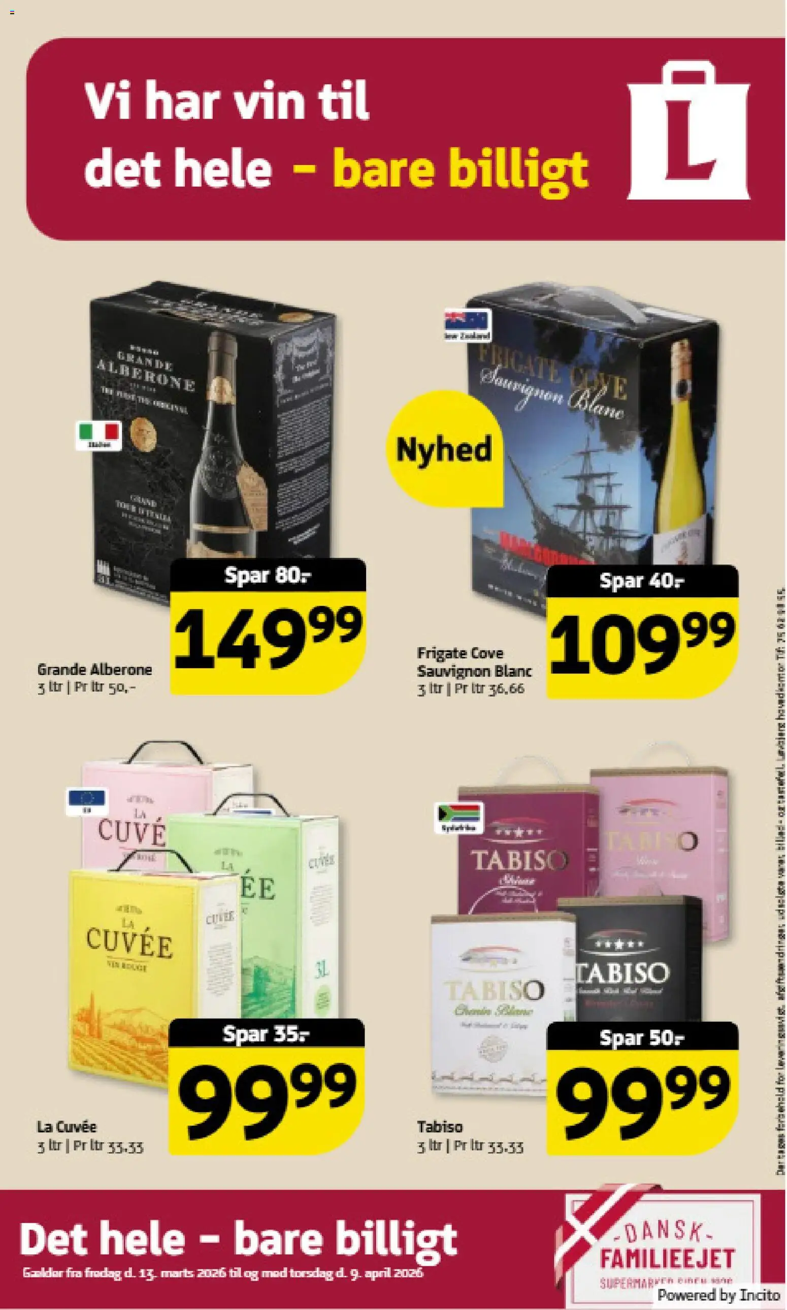 Løvbjerg tilbudsavis – gyldig fra 13.03.2026 | Side: 9 | Produkter: Vin