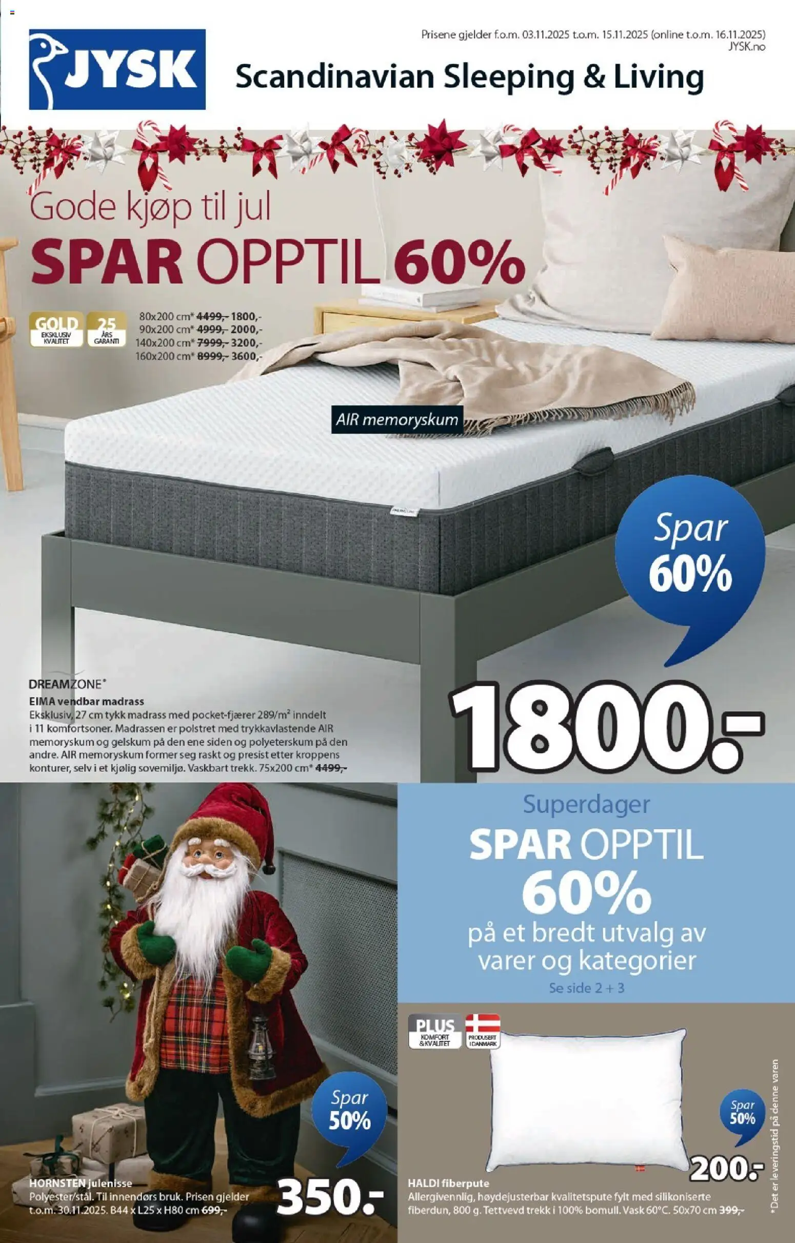 {H1} | Side: 1 | Produkter: Vask, Madrass