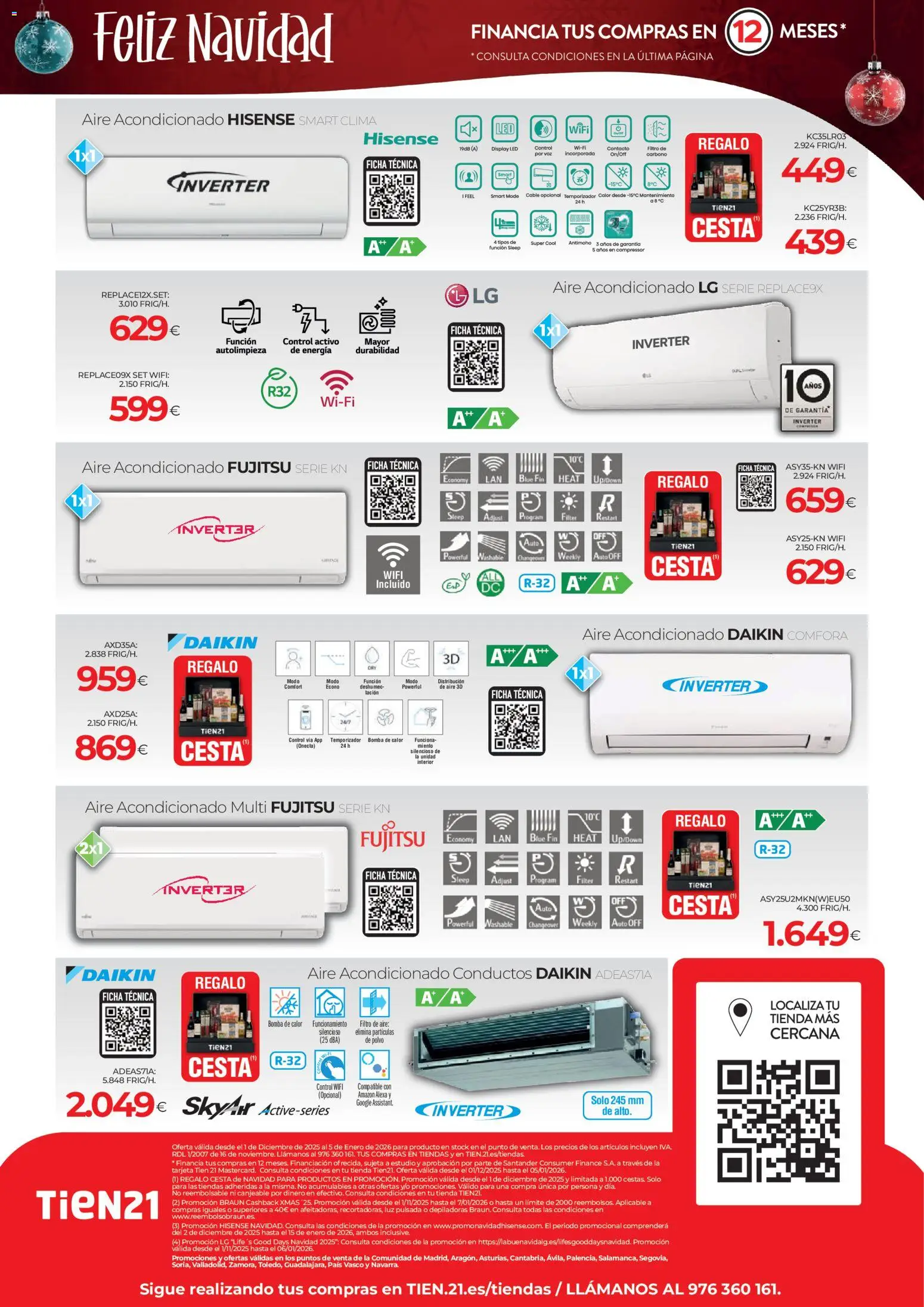 Tien 21 folleto │ válido desde el 01.12.2025 | Página: 16 | Productos: Polvo, Aire acondicionado, Cesta