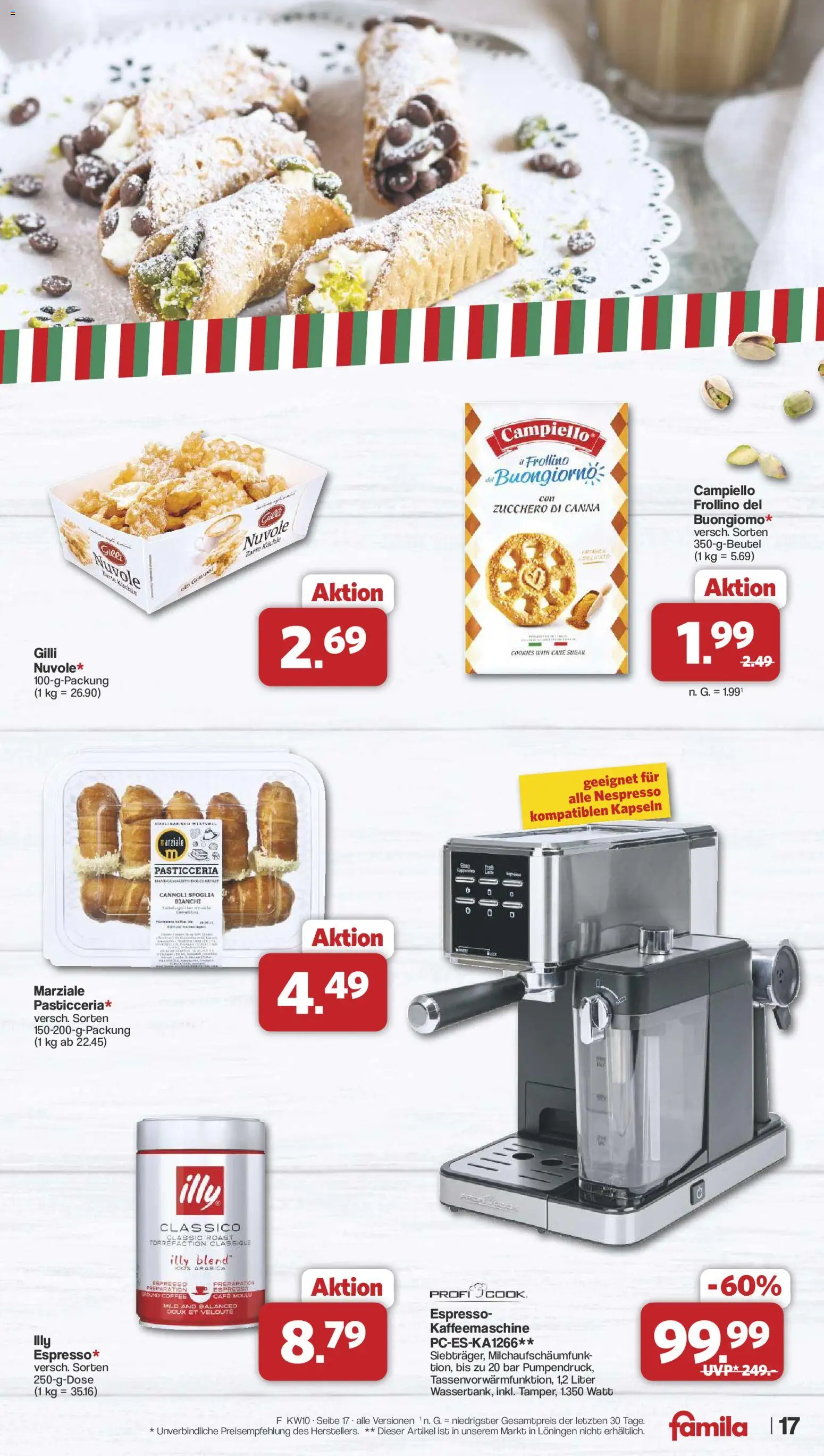Famila Nordwest Prospekt 	 – gültig ab 02.03.2026 | Seite: 17 | Produkte: Kaffeemaschine