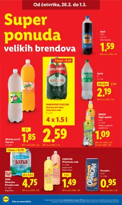 Katalog Lidl - Pregled kataloga iz trgovine Lidl, vrijedi od 19.02.2026 | Stranica: 60