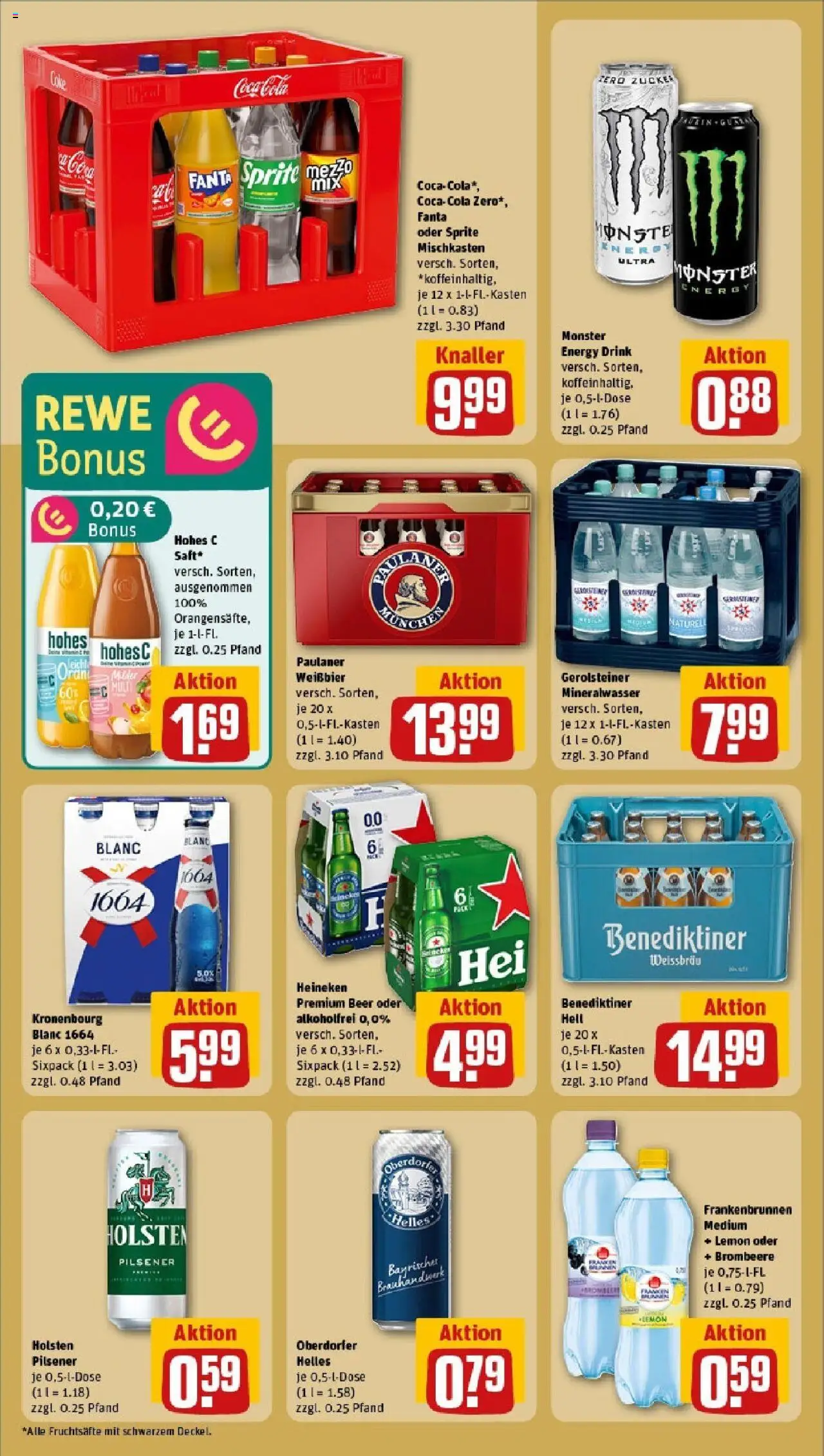 Rewe prospekt Massbach	 - gültig ab dem 08.06.2025 | Seite: 22 | Produkte: Holsten, Mineralwasser, Zucker, Gerolsteiner