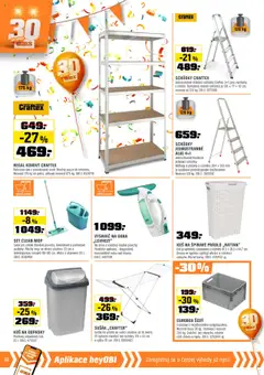 OBI leták od 01.06.2025 | Strana: 22 | Produkty: Sušák na prádlo, Vysavač na okna, Mop, Regál