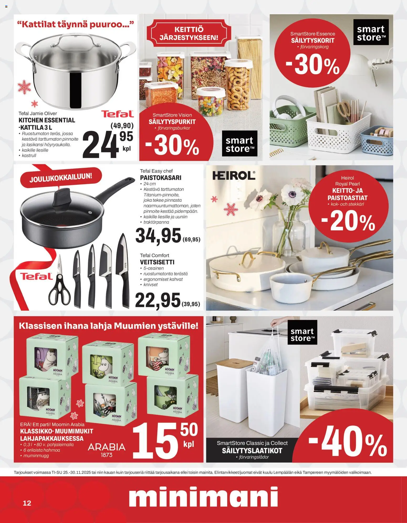 Minimani - Black Friday – voimassa 25.11.2025 alkaen | Sivu: 12 | Tuotteet: Säilytyslaatikot, Kattila, Keitto, Keittiö