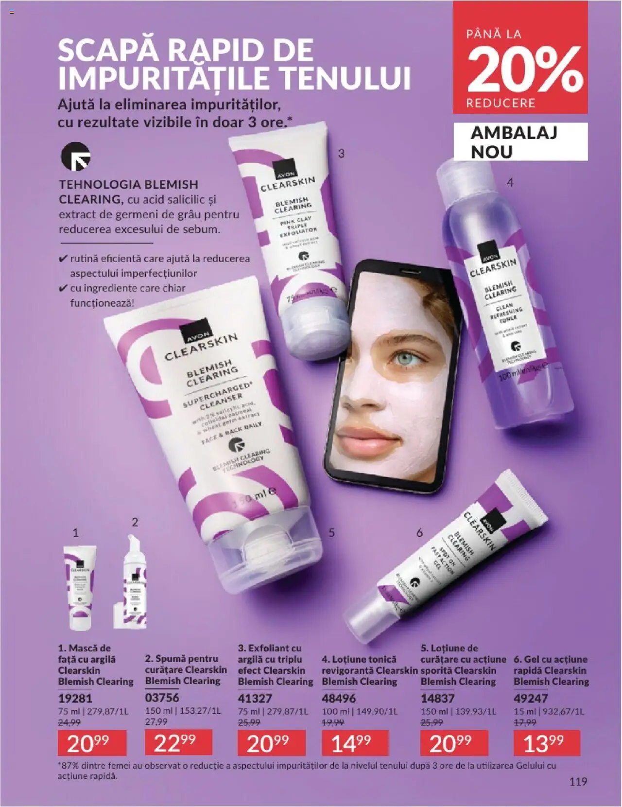 Catalog Avon - 06 2025 – valabil de la 01.06.2025 | Pagină: 119 | Produse: Loțiune tonică, Exfoliant, Pomelo, Toner