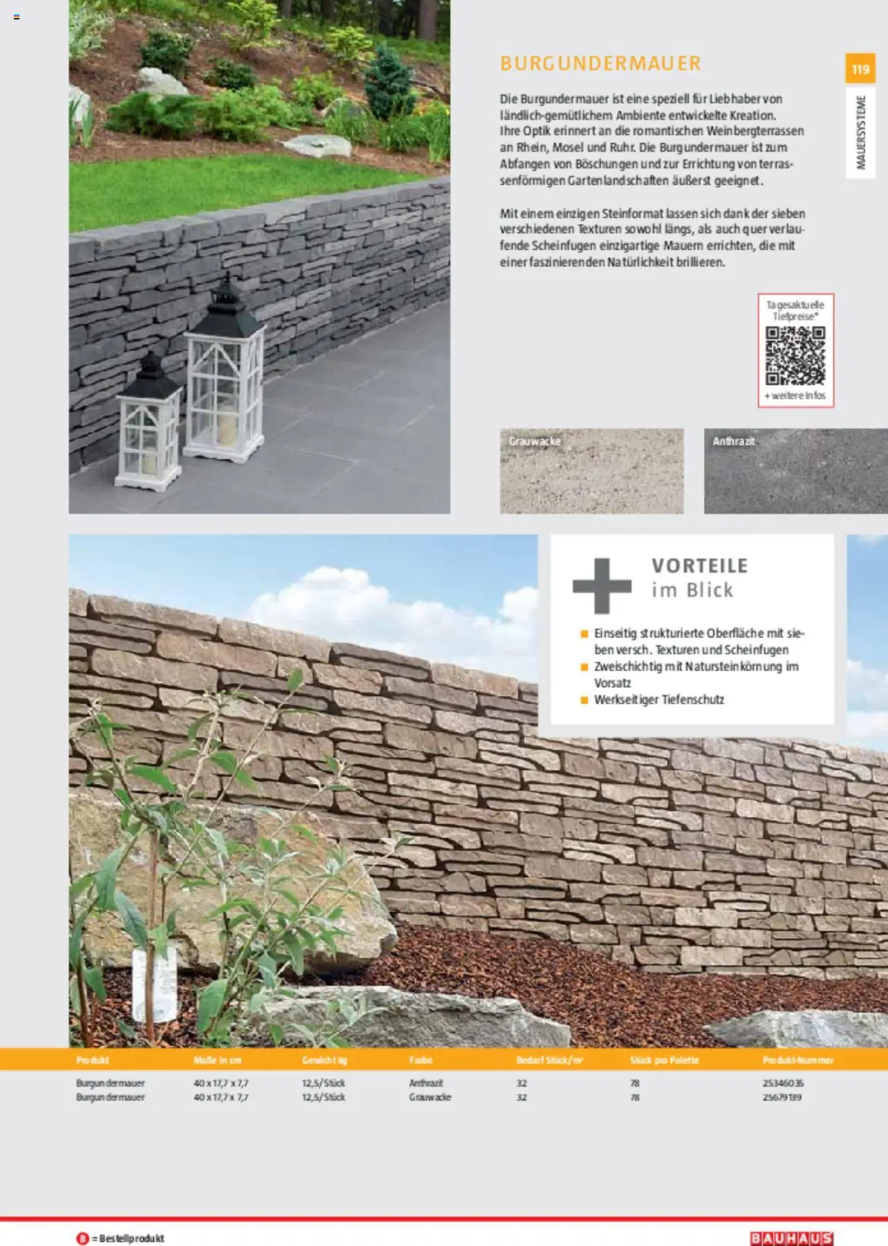 Bauhaus Gartenbaumaterialien 2025 gültig ab 11.03.2025 | Seite: 119 | Produkte: Gewicht