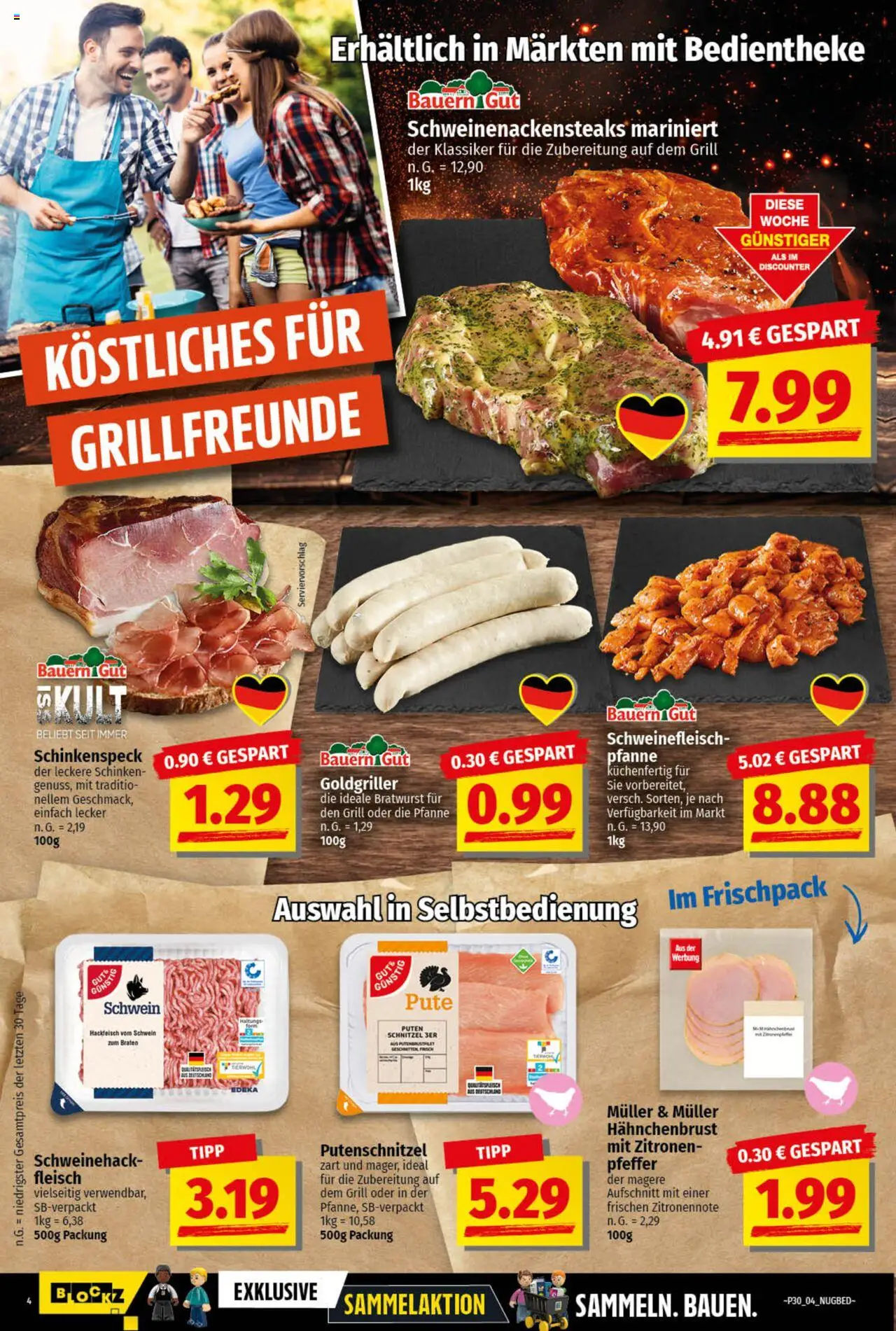 nah & gut Prospekt 	 - gültig ab dem 21.07.2025 | Seite: 4 | Produkte: Pute, Putenschnitzel, Fleisch, Hahnchenbrust