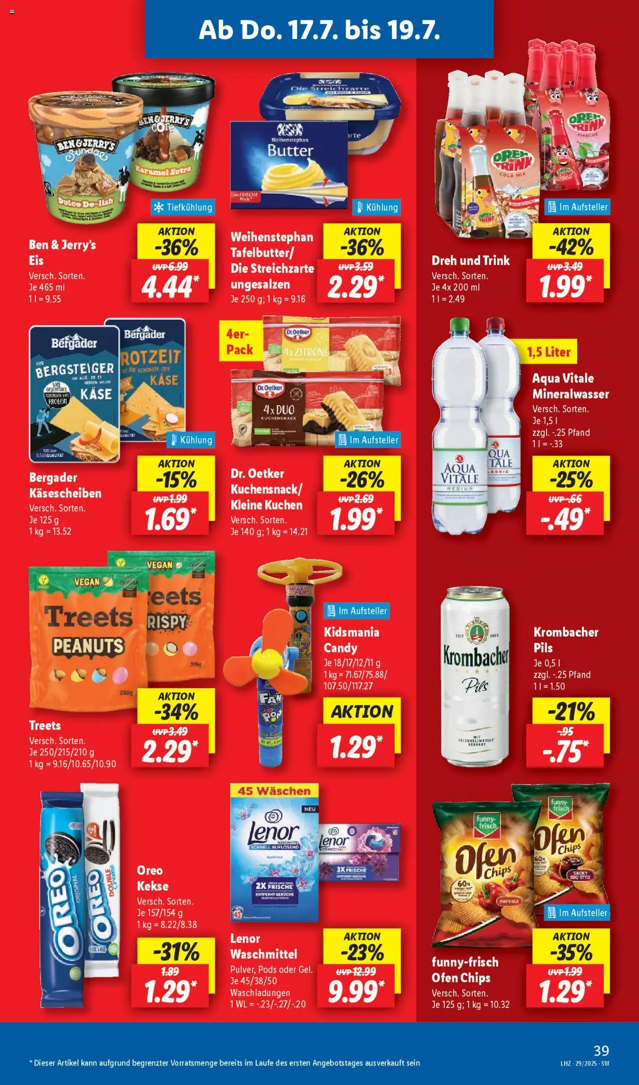 Lidl Prospekt  Stuttgart-Mitte - gültig ab dem 14.07.2025 | Seite: 57 | Produkte: Lenor, Cola, Funny frisch, Kuchen
