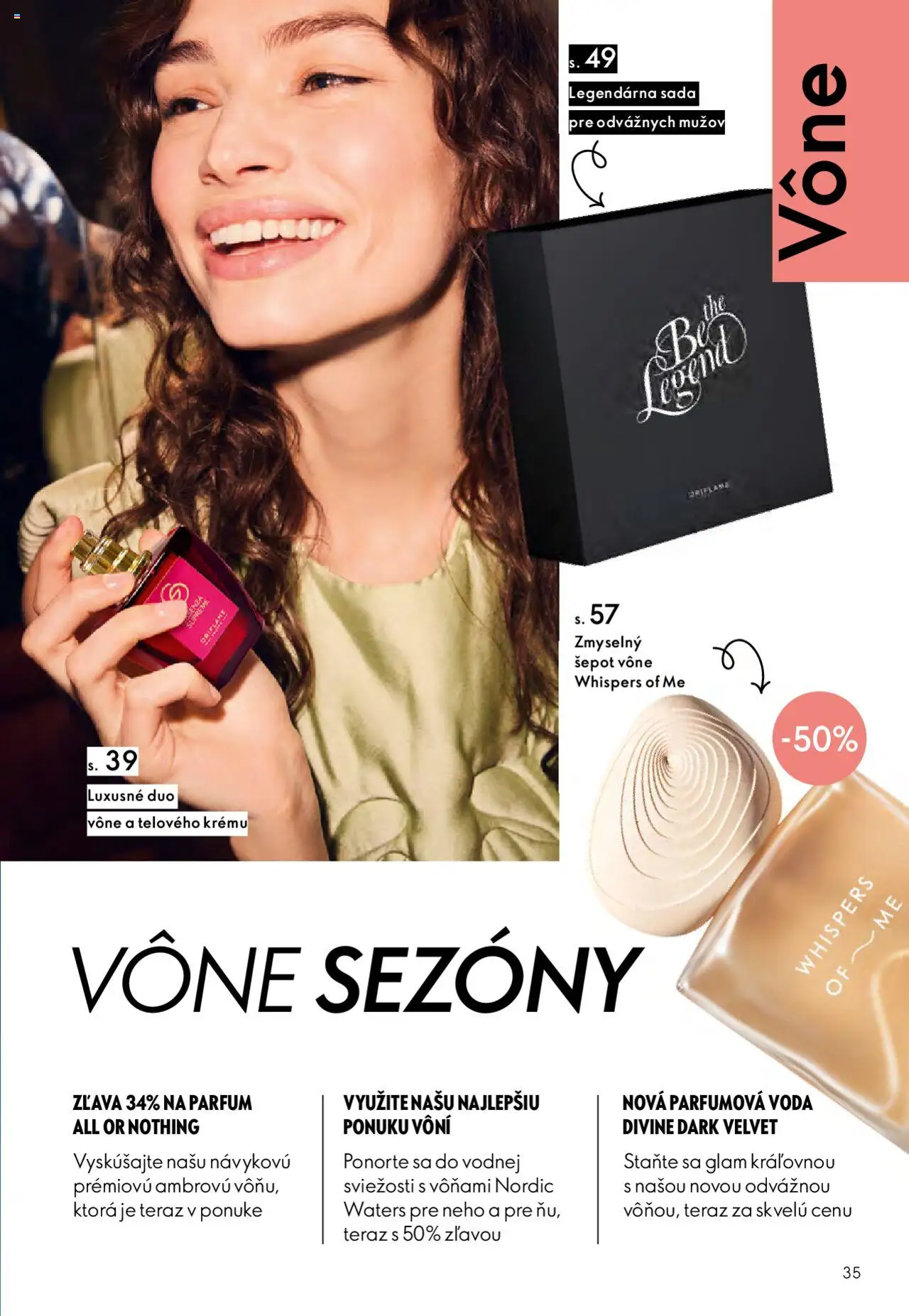 Nové Oriflame akcie – leták je platný od 12.11.2025 | Strana: 35 | Produkty: Voda