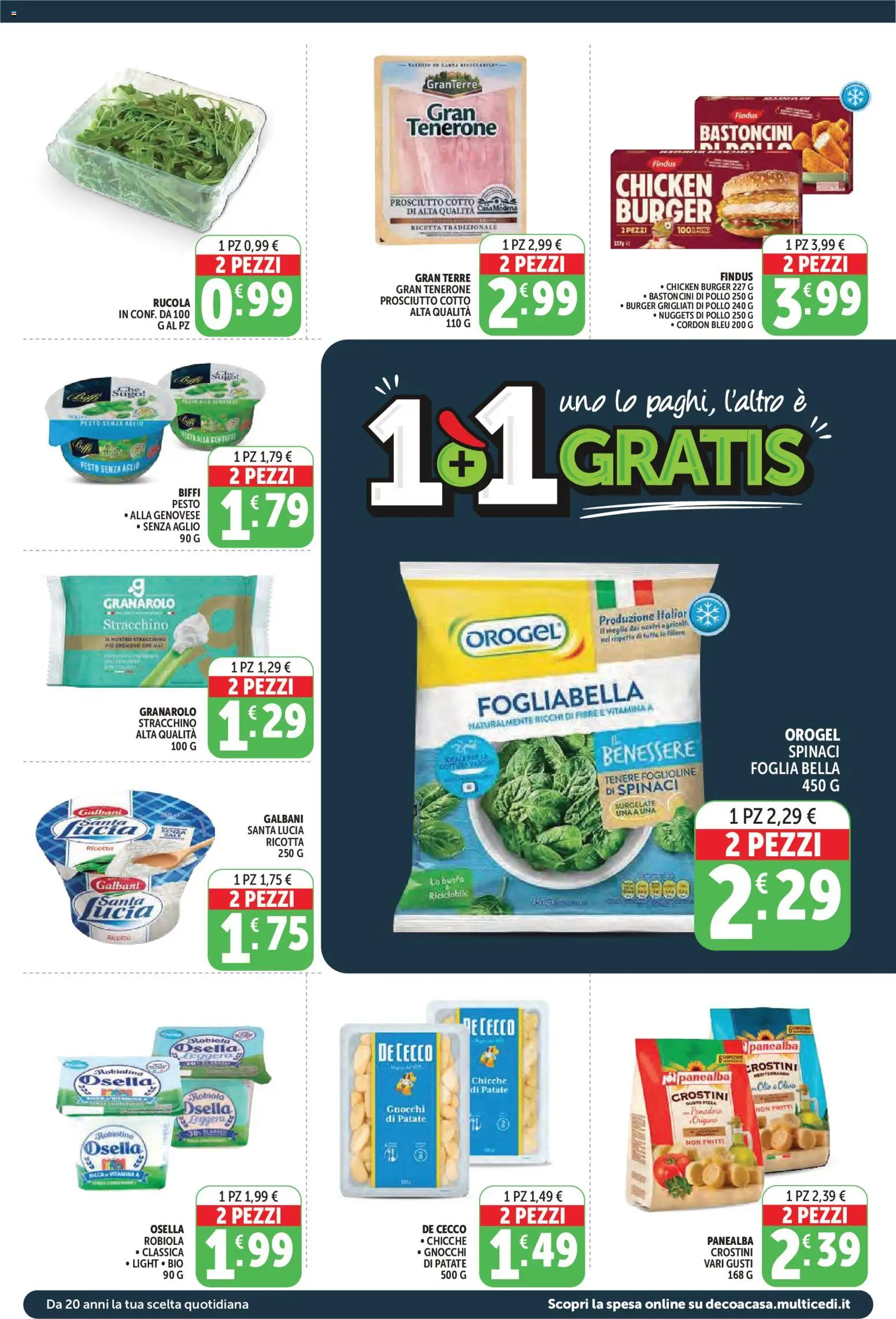 Volantino Decò del 09.04.2026 | Pagina: 2 | Prodotti: Prosciutto Cotto, Aglio, Stracchino, Sugo