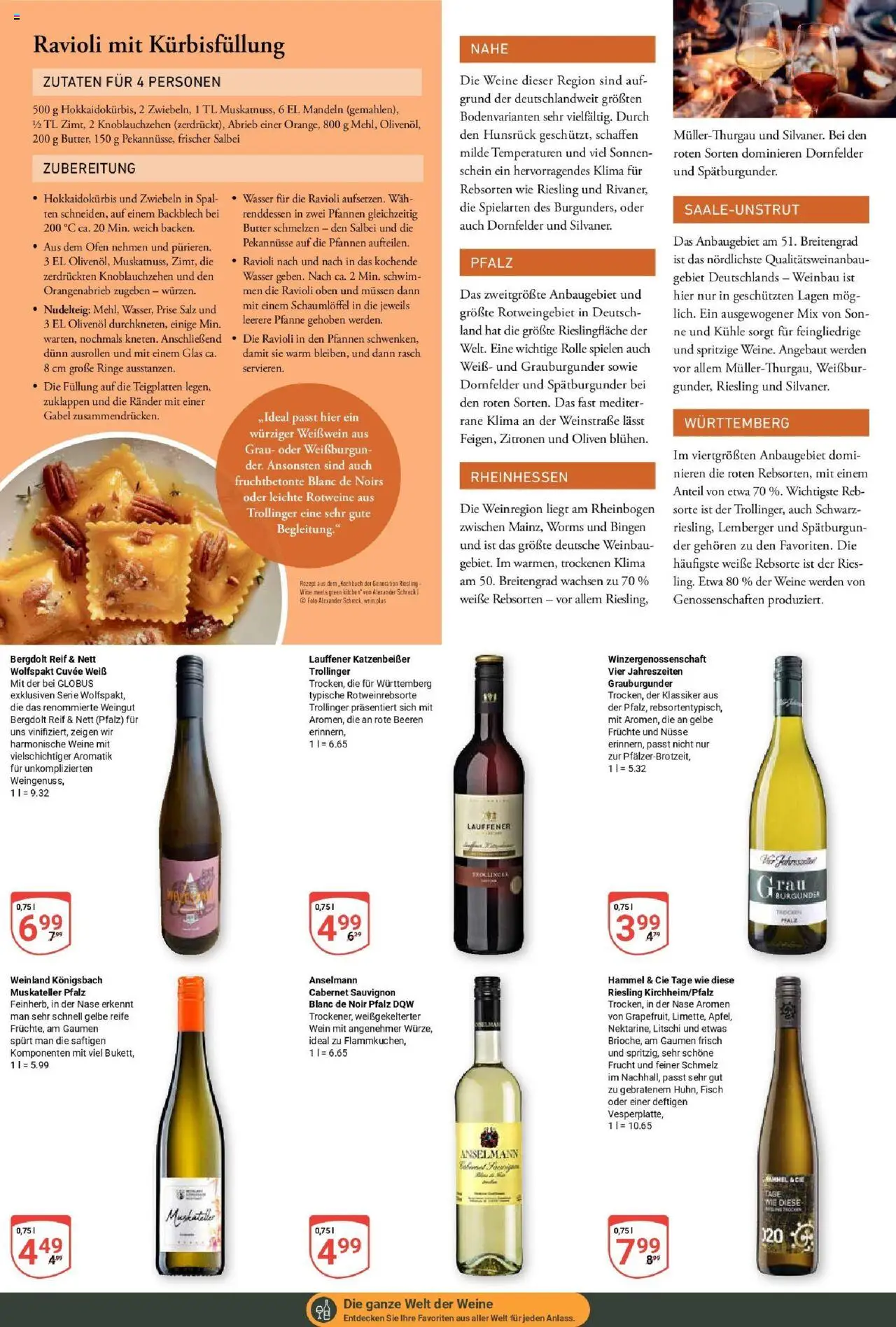 Globus prospekt Idar-Oberstein	 - gültig ab dem 03.08.2025 | Seite: 20 | Produkte: Weißwein, Mandeln, Zwiebeln, Wasser