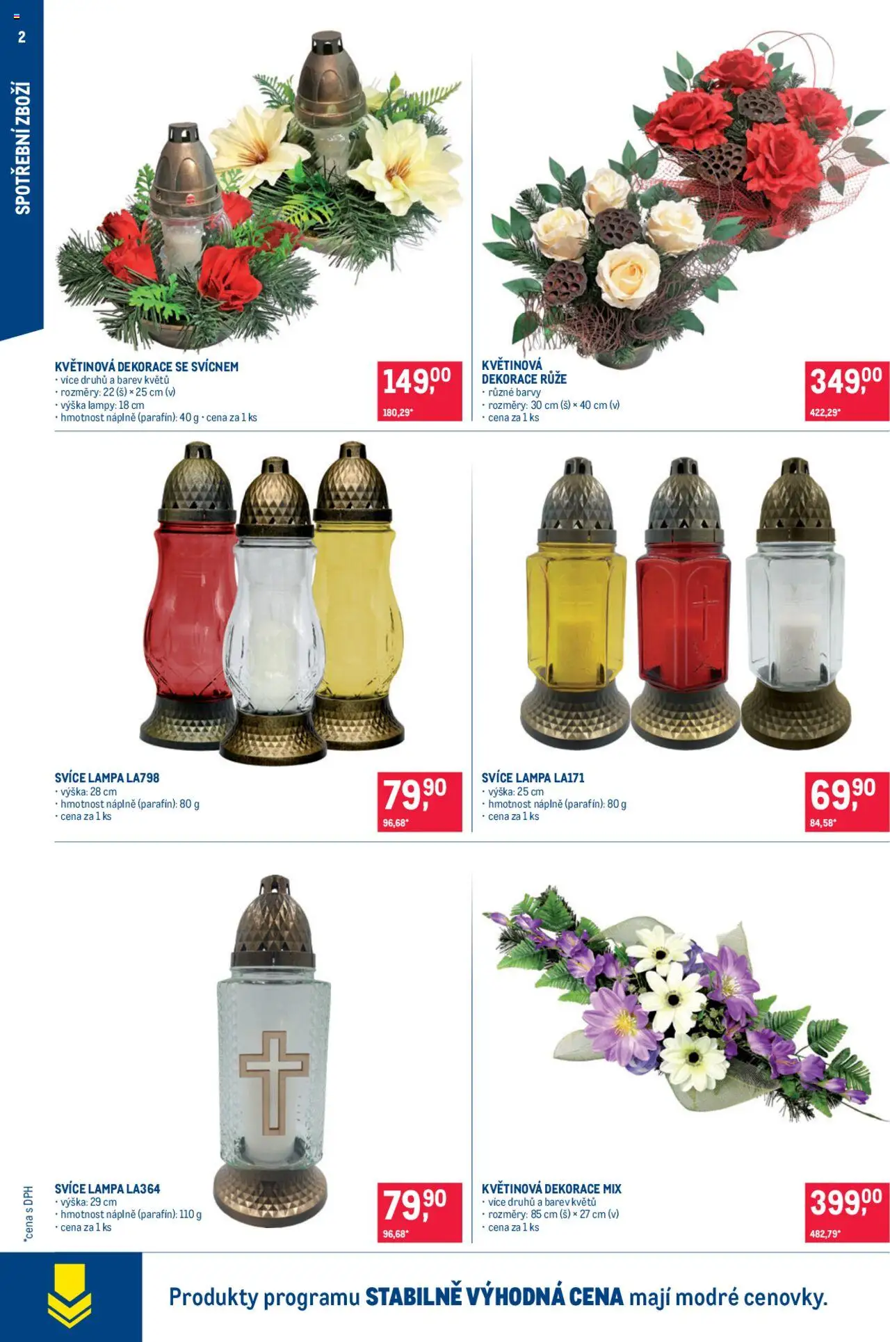Makro leták - Spotřební zboží od 24.09.2025 | Strana: 2 | Produkty: Lampa, Barvy, Dekorace