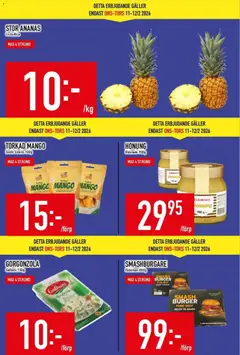 Matdax - erbjudanden - Förhandsvisning av reklamblad från butik Matdax aktuell från 09.02.2026 | Sida: 3 | Produkter: Galler, Ananas, Mango