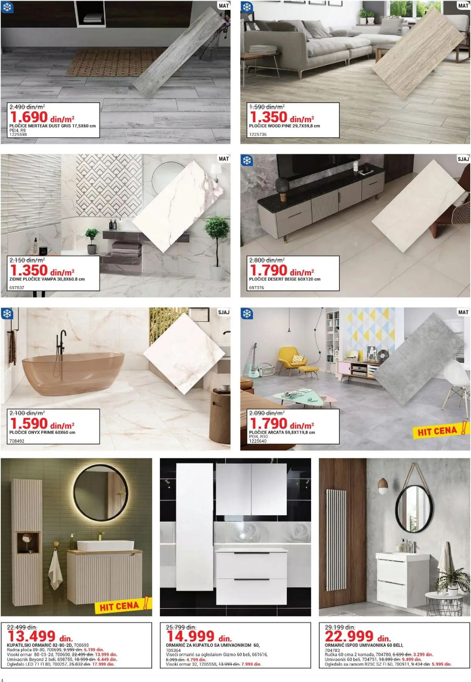 Emmezeta katalog - važi od 01.01.2026 | Strana: 4 | Proizvode: Ormar, Kupatilo, Ogledalo, Radna ploča