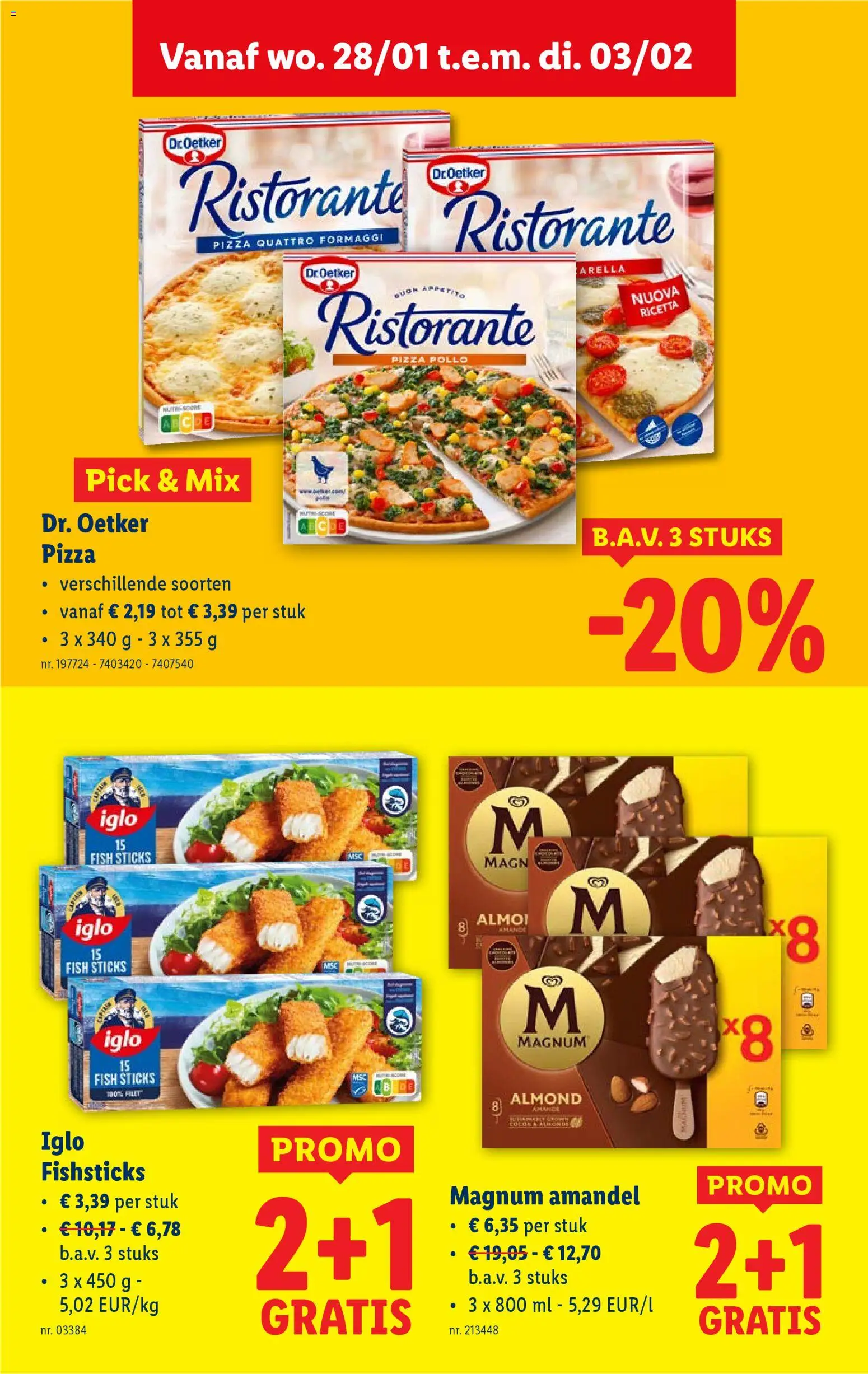 {H1} | Pagina: 23 | Producten: Pizza