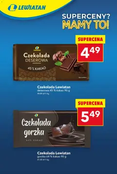 Pogląd oferty "Lewiatan gazetka - Superceny" - ważna od 09.04.2026 | Strona: 13 | Produkty: Kakao, Czekolada gorzka, Czekolada, Czekolada deserowa