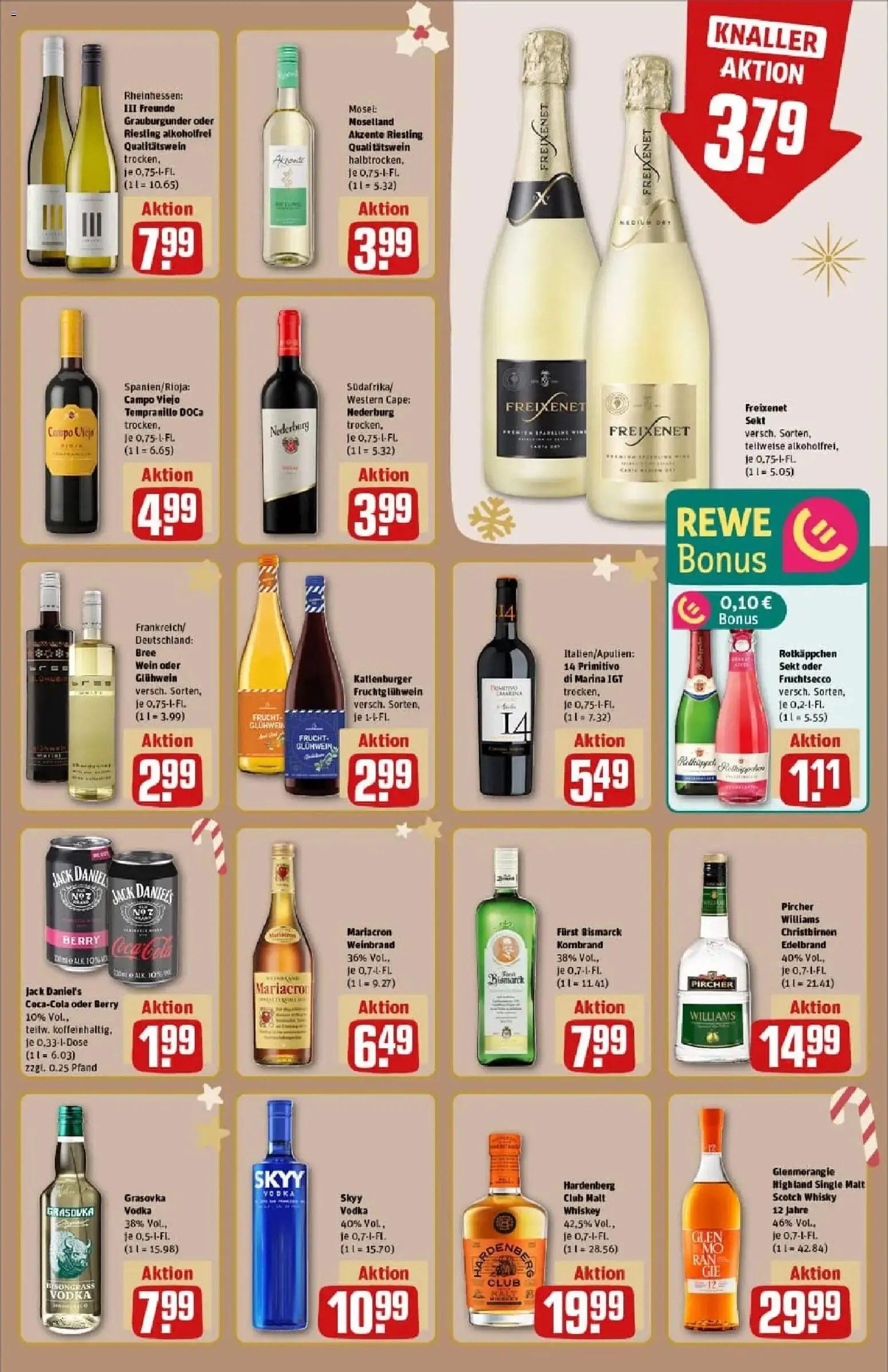 Rewe prospekt Pattensen	 – gültig ab 23.11.2025 | Seite: 17 | Produkte: Rotkappchen sekt, Freixenet, Jack Daniel's, Mariacron