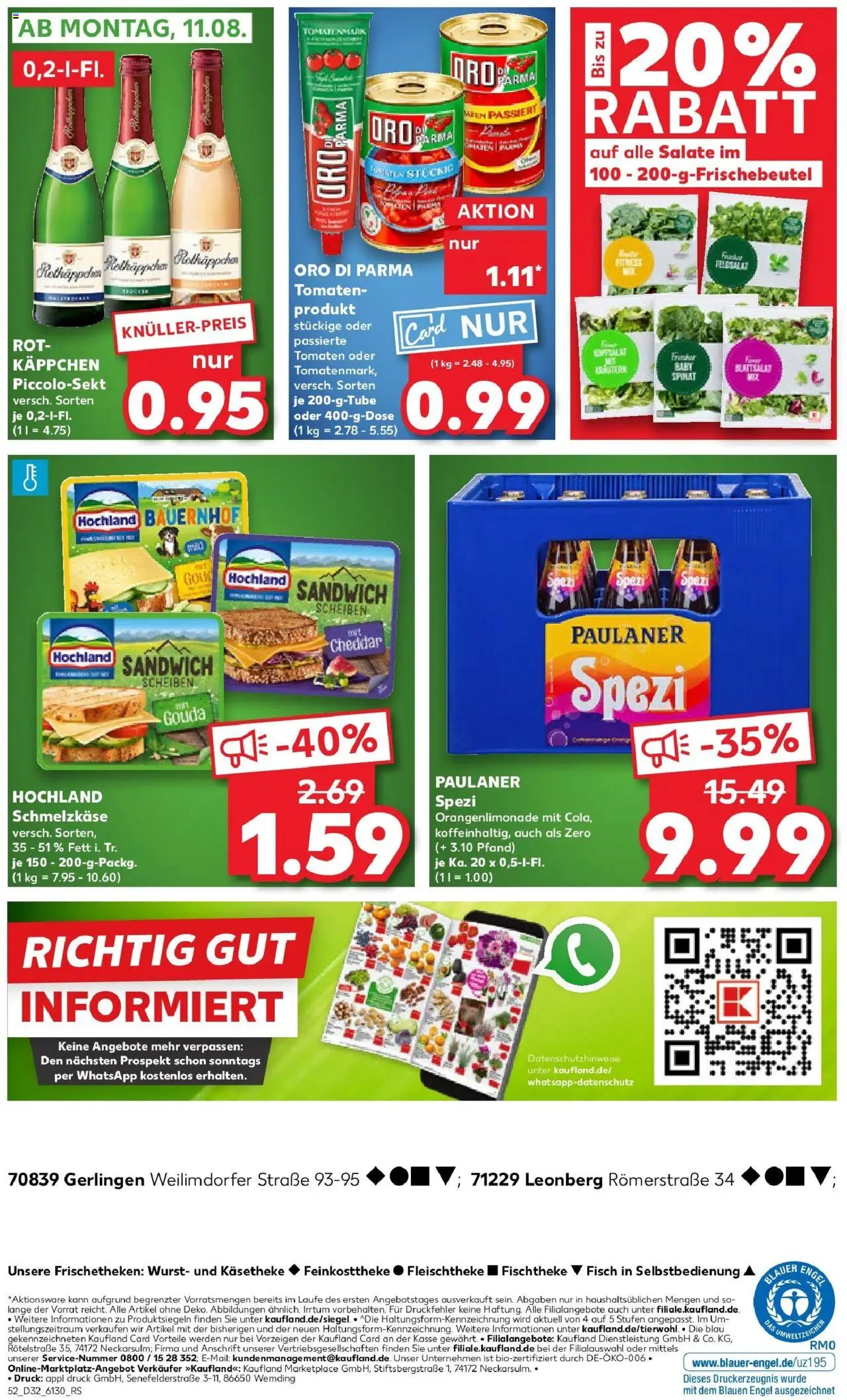 Kaufland prospekt Leonberg	 - gültig ab dem 10.08.2025 | Seite: 5 | Produkte: Gouda, Tomaten, Oro di parma, Wurst