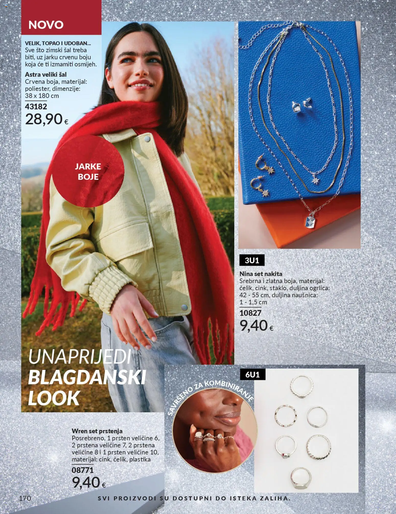 Avon katalog | vrijedi od 01.12.2025 | Stranica: 174 | Proizvodi: Šal, Prsten, Ogrlica