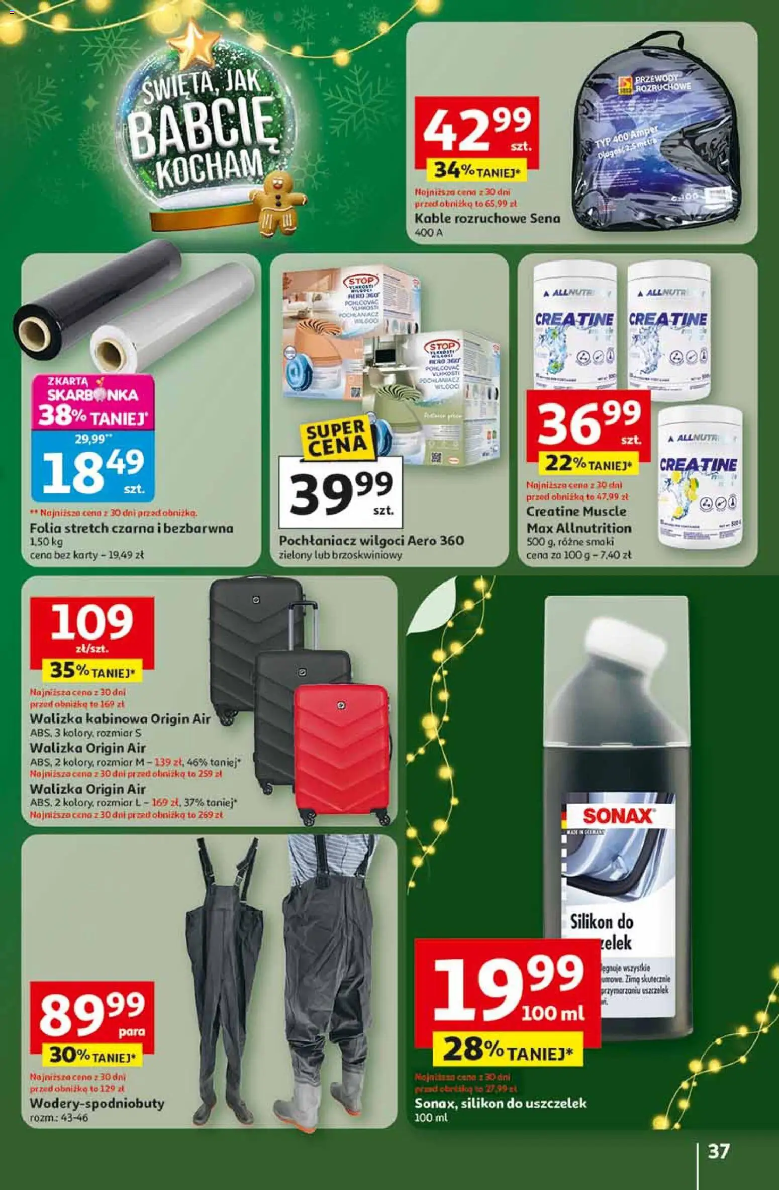 Auchan Black Friday od 13.11.2025 | Strona: 37 | Produkty: Walizka, Kable rozruchowe