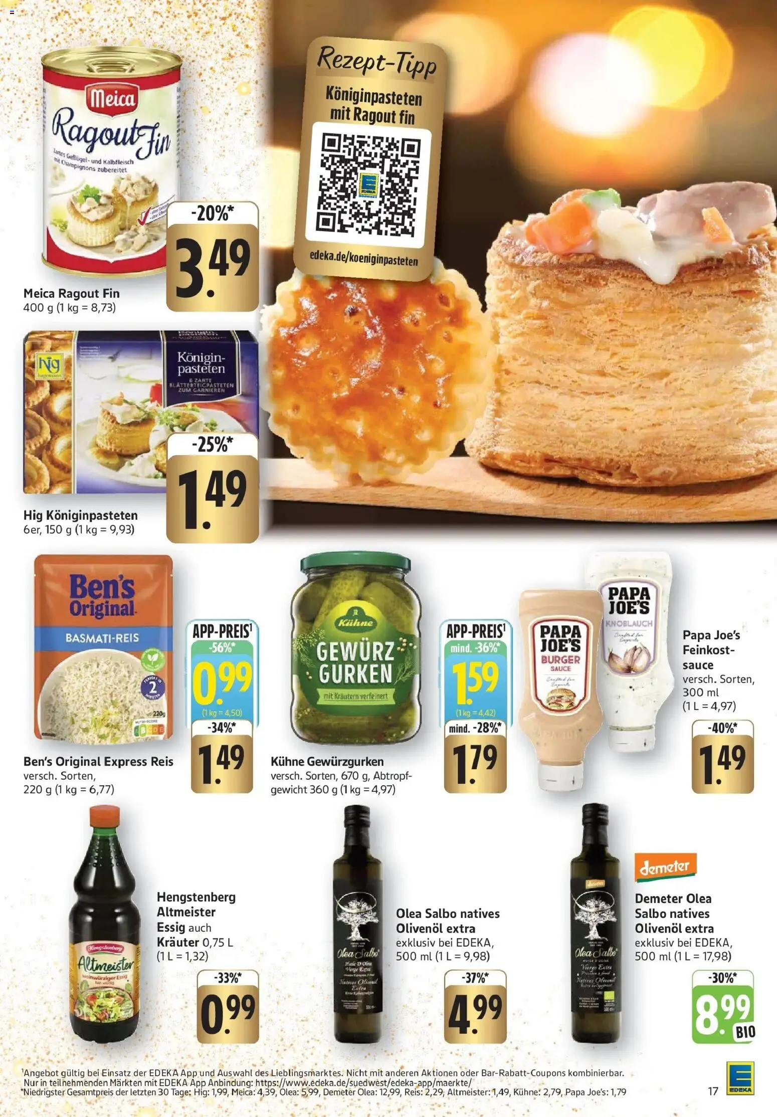 Edeka prospekt Göppingen	 – gültig ab 08.12.2025 | Seite: 19 | Produkte: Meica, Champignons, Knoblauch, Gurken