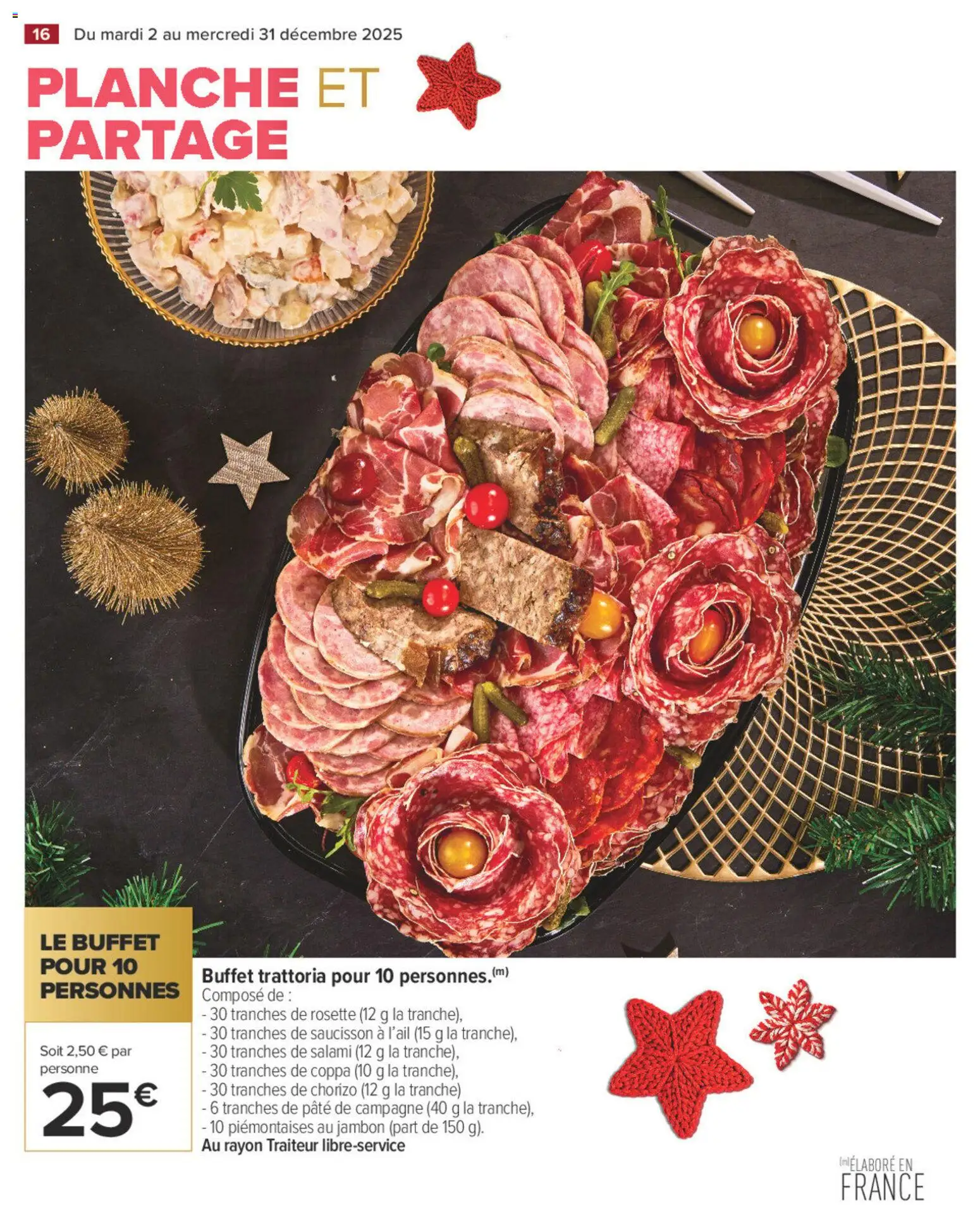 {H1} | Page: 16 | Produits: Saucisson, Buffet, Salami, Jambon